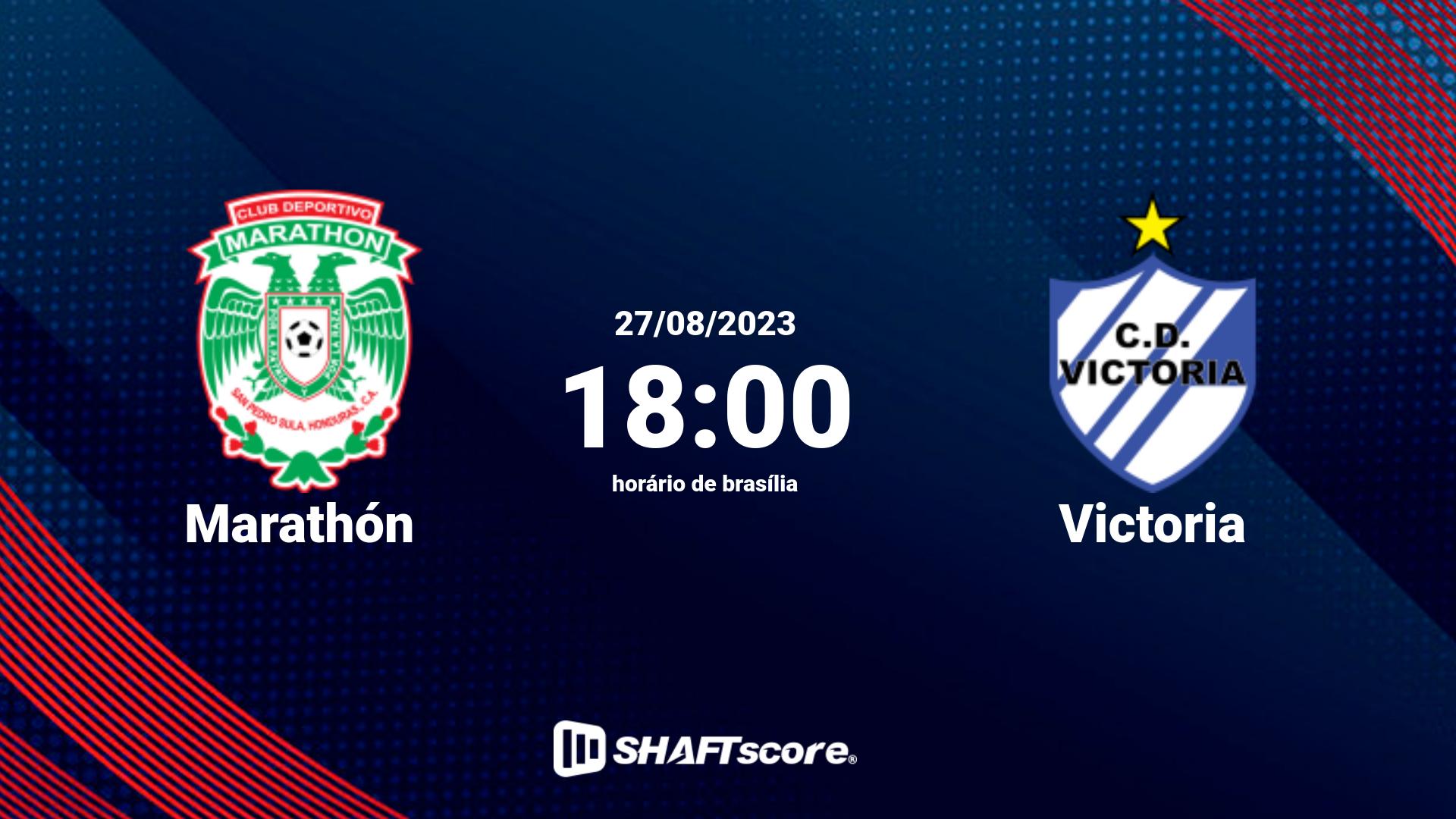 Estatísticas do jogo Marathón vs Victoria 27.08 18:00