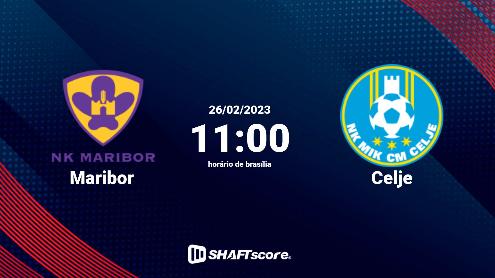 Estatísticas do jogo Maribor vs Celje 26.02 11:00