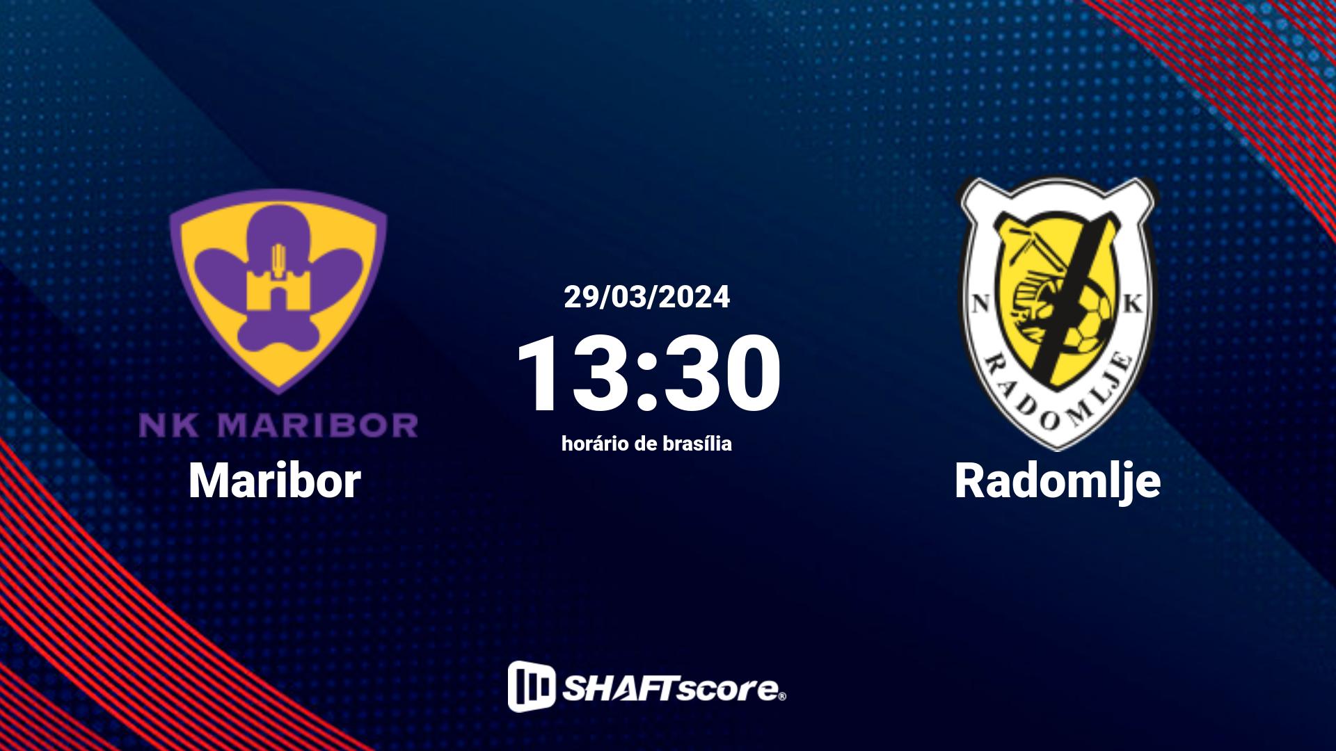 Estatísticas do jogo Maribor vs Radomlje 29.03 13:30