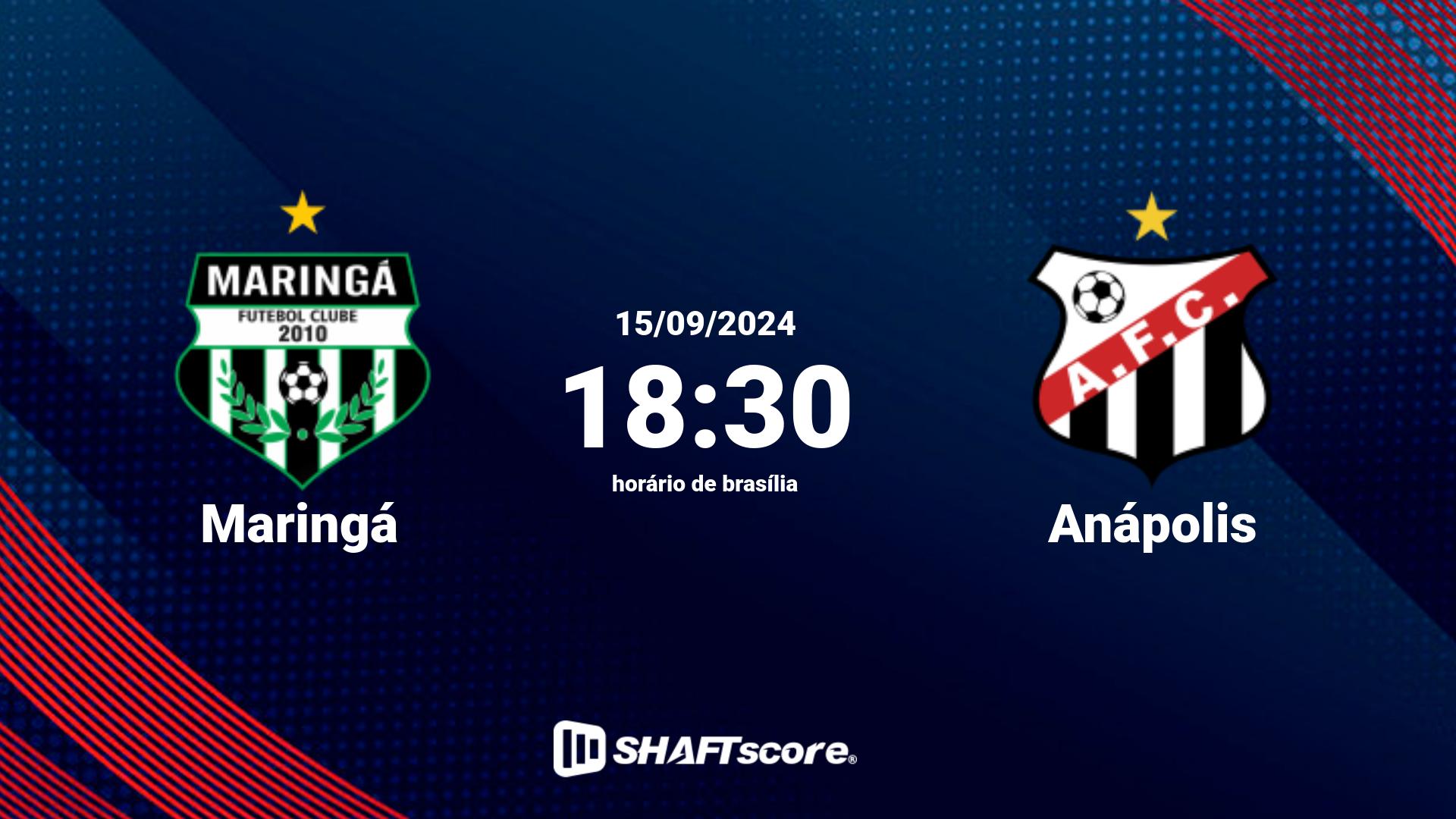 Estatísticas do jogo Maringá vs Anápolis 15.09 18:30