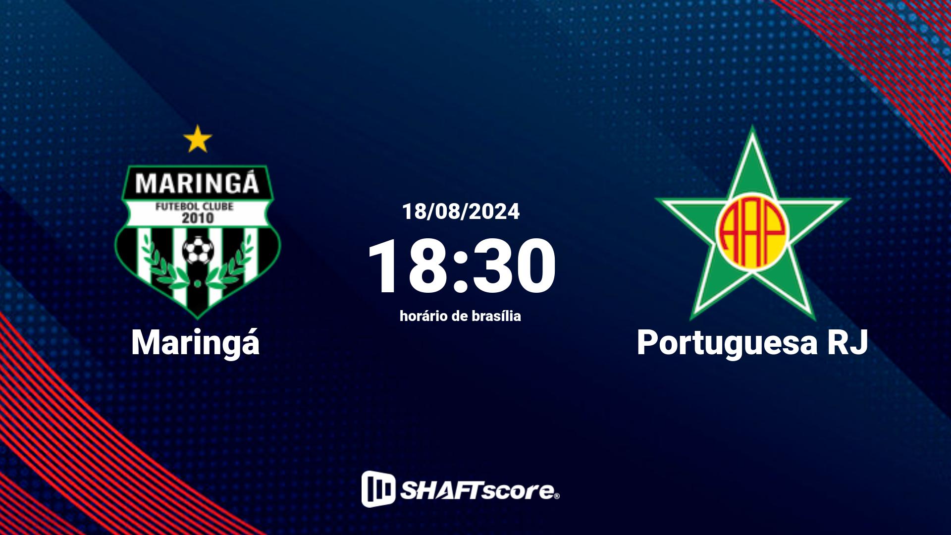 Estatísticas do jogo Maringá vs Portuguesa RJ 18.08 18:30