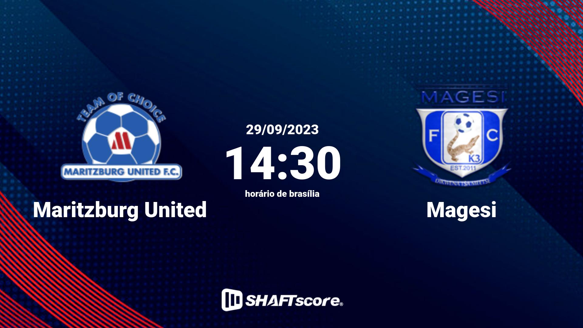 Estatísticas do jogo Maritzburg United vs Magesi 29.09 14:30