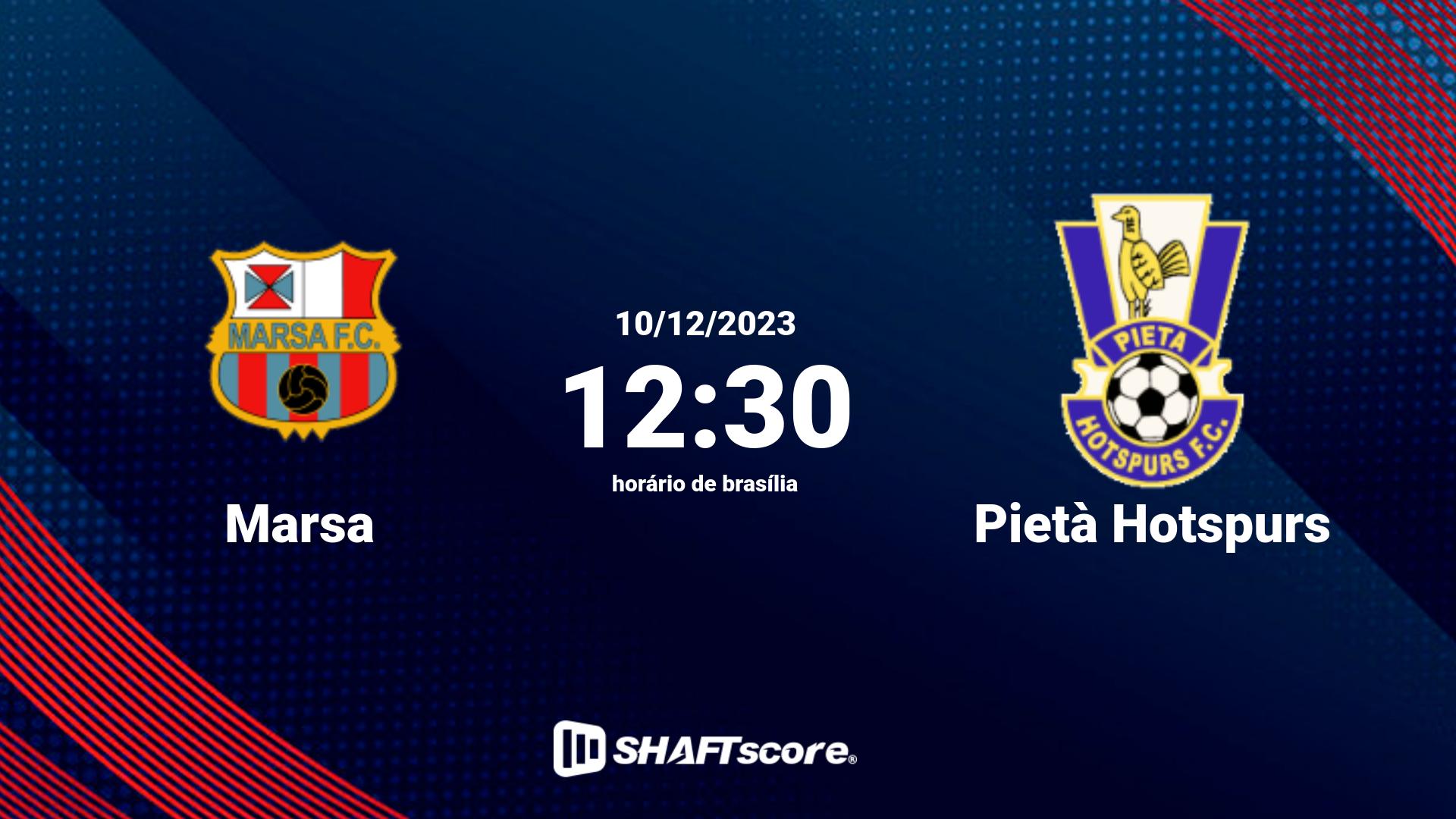 Estatísticas do jogo Marsa vs Pietà Hotspurs 10.12 12:30