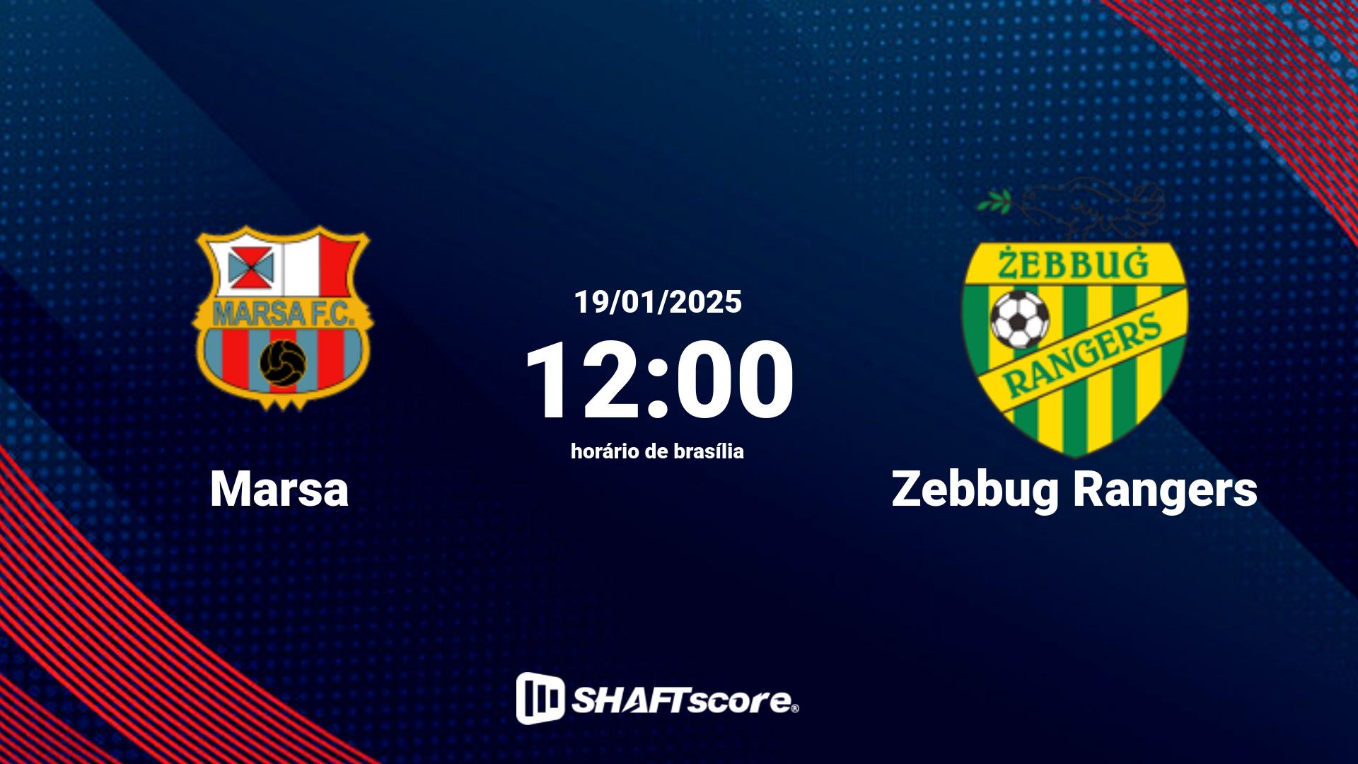 Estatísticas do jogo Marsa vs Zebbug Rangers 19.01 12:00