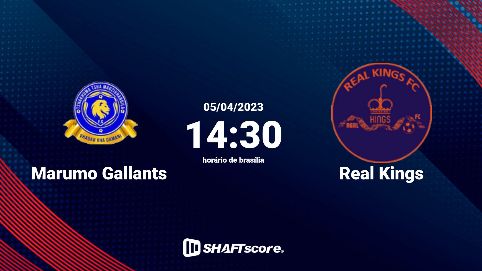 Estatísticas do jogo Marumo Gallants vs Real Kings 05.04 14:30