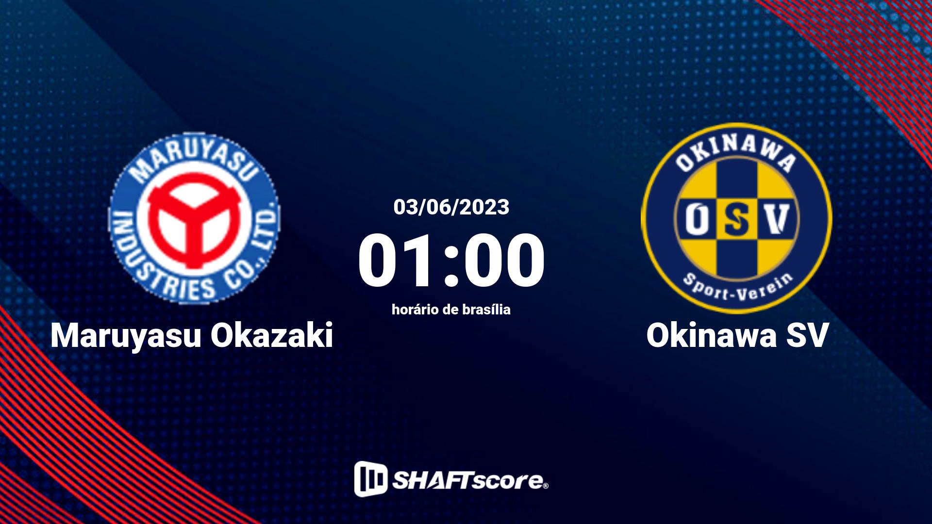 Estatísticas do jogo Maruyasu Okazaki vs Okinawa SV 03.06 01:00