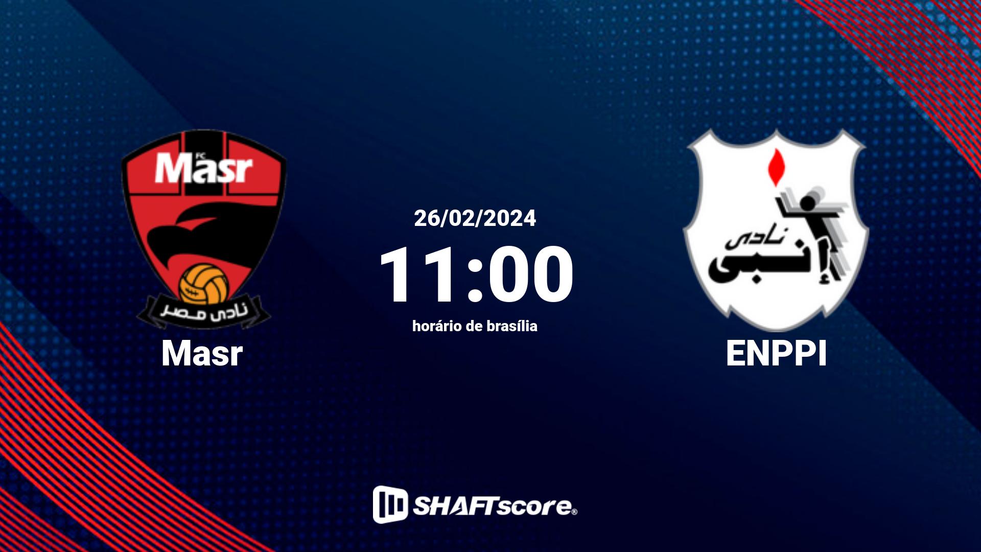 Estatísticas do jogo Masr vs ENPPI 26.02 11:00