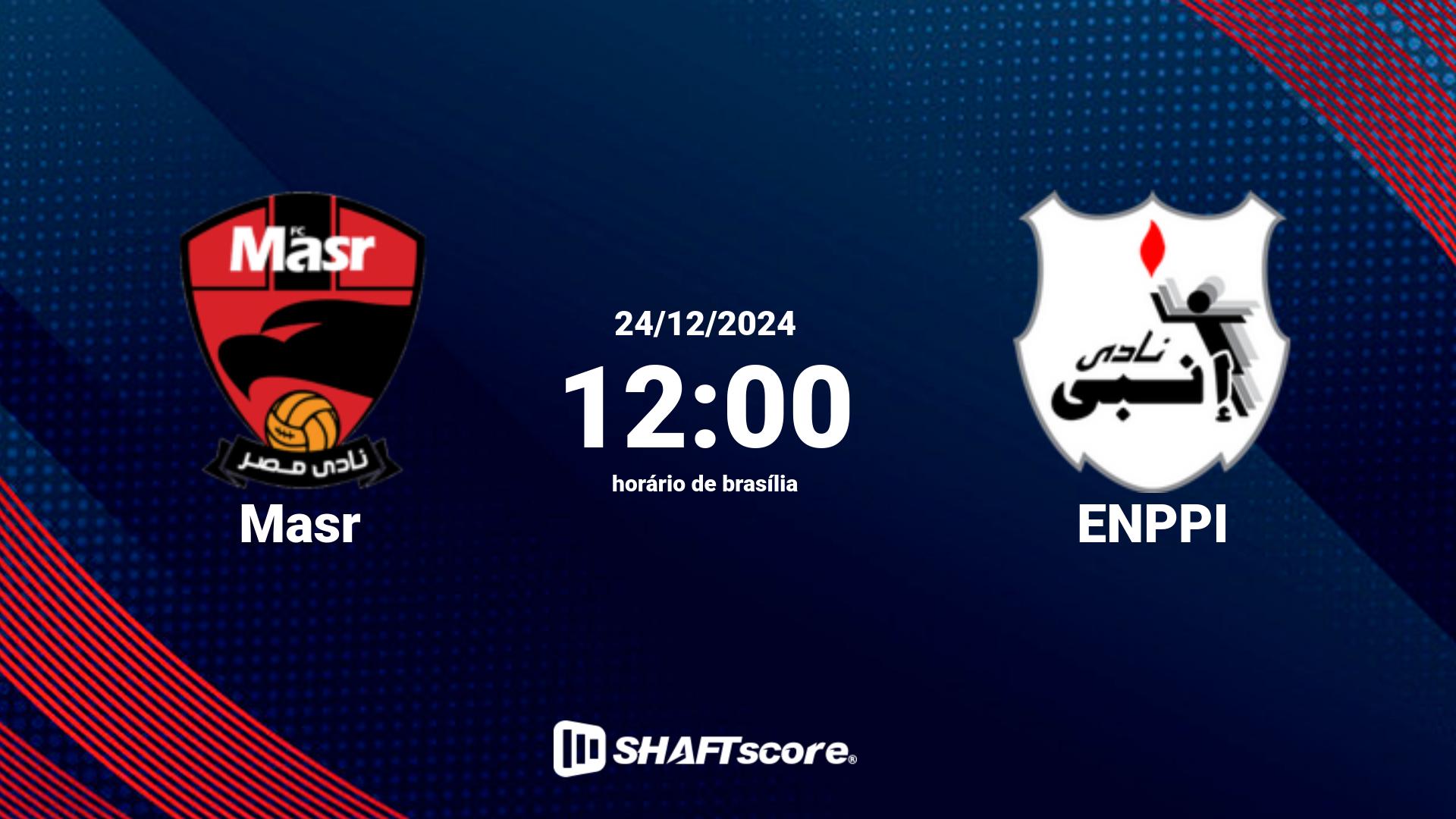 Estatísticas do jogo Masr vs ENPPI 24.12 12:00