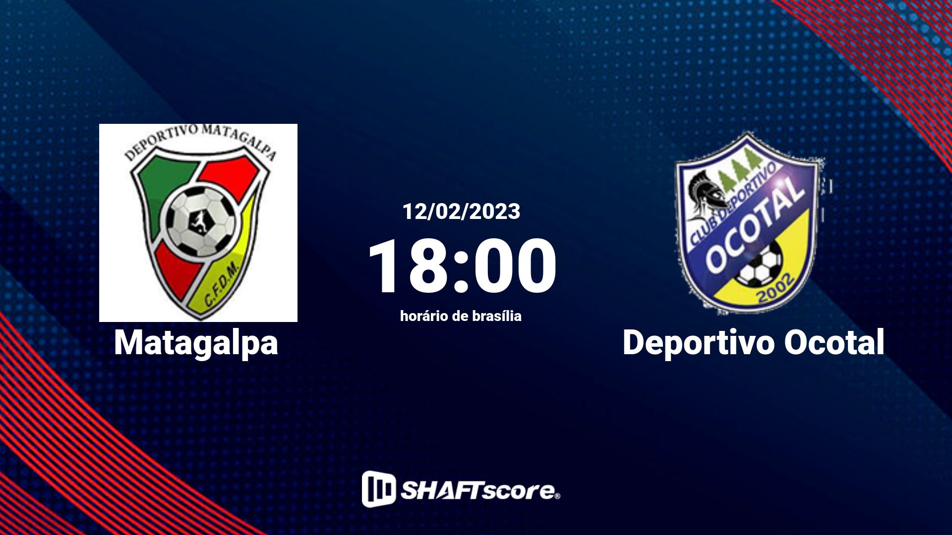 Estatísticas do jogo Matagalpa vs Deportivo Ocotal 12.02 18:00