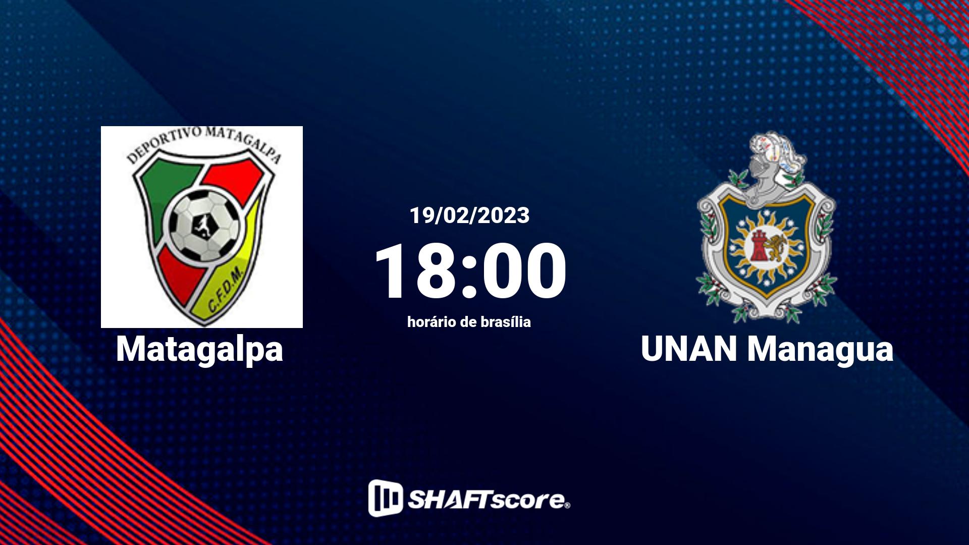 Estatísticas do jogo Matagalpa vs UNAN Managua 19.02 18:00