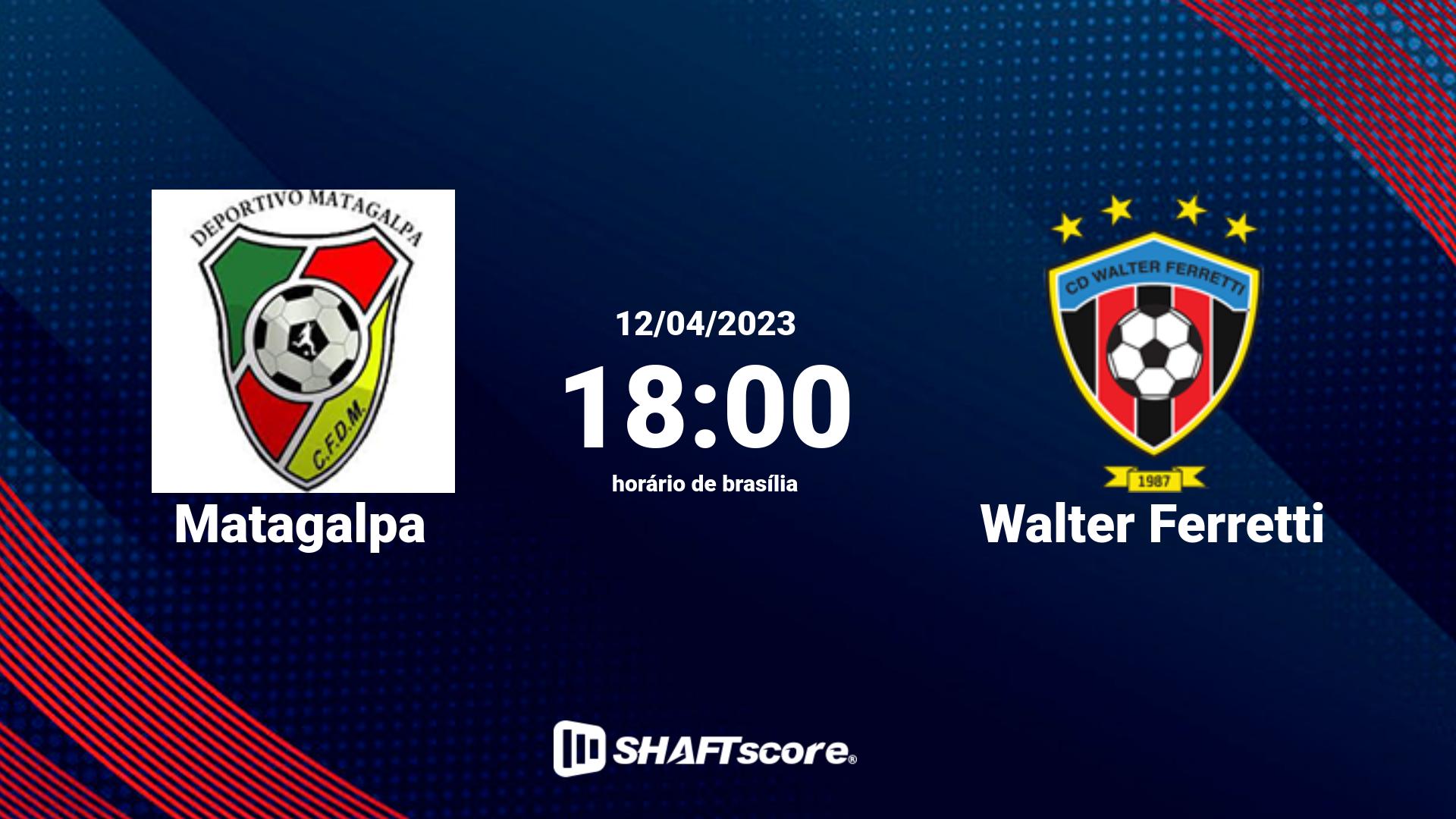 Estatísticas do jogo Matagalpa vs Walter Ferretti 12.04 18:00