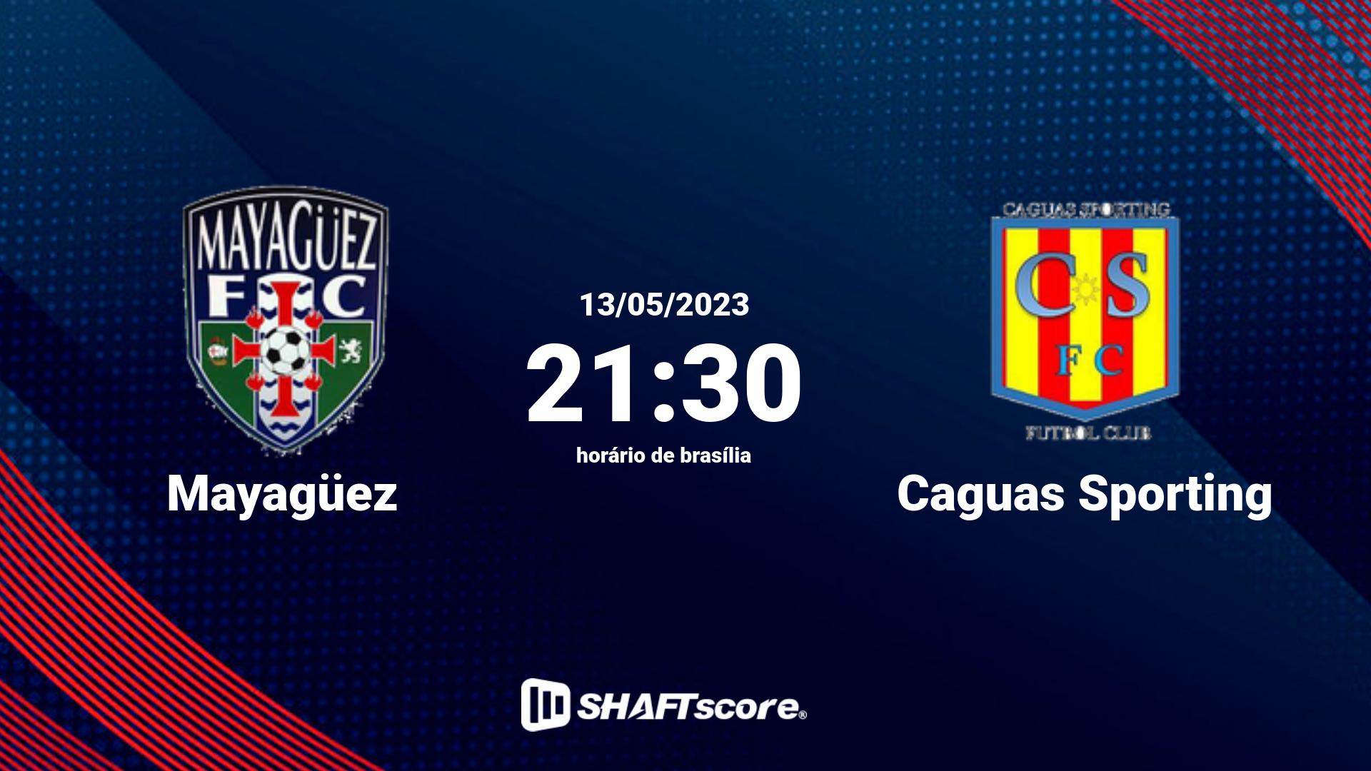 Estatísticas do jogo Mayagüez vs Caguas Sporting 13.05 21:30