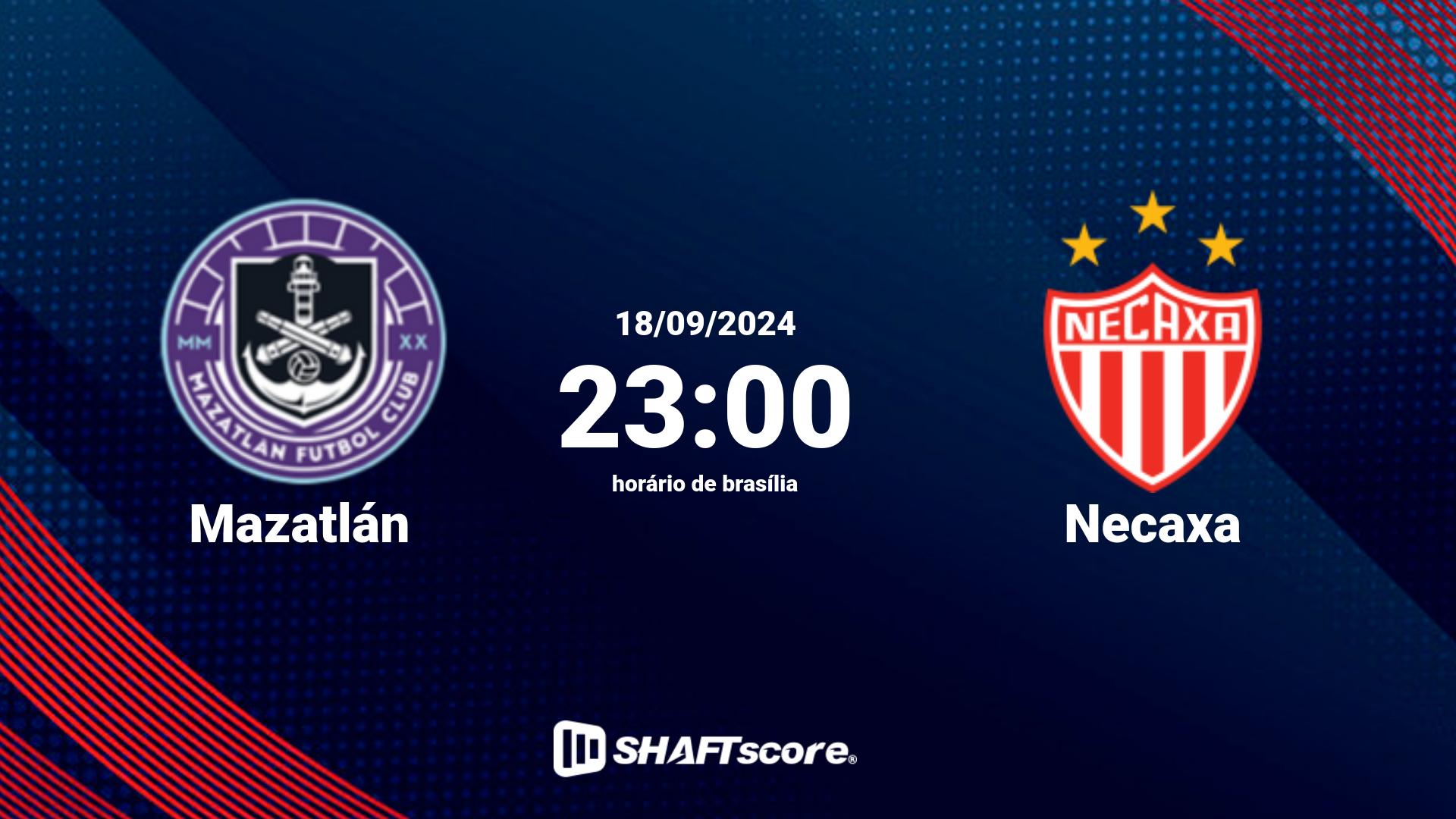 Estatísticas do jogo Mazatlán vs Necaxa 18.09 23:00