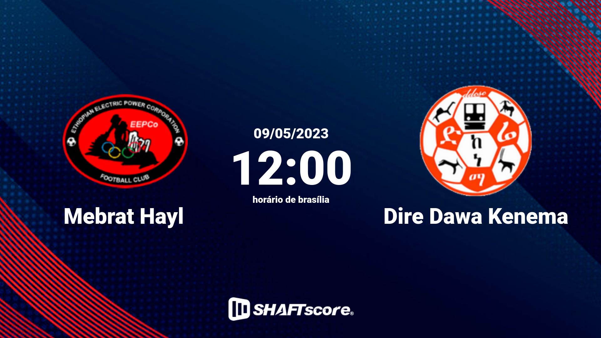 Estatísticas do jogo Mebrat Hayl vs Dire Dawa Kenema 09.05 12:00