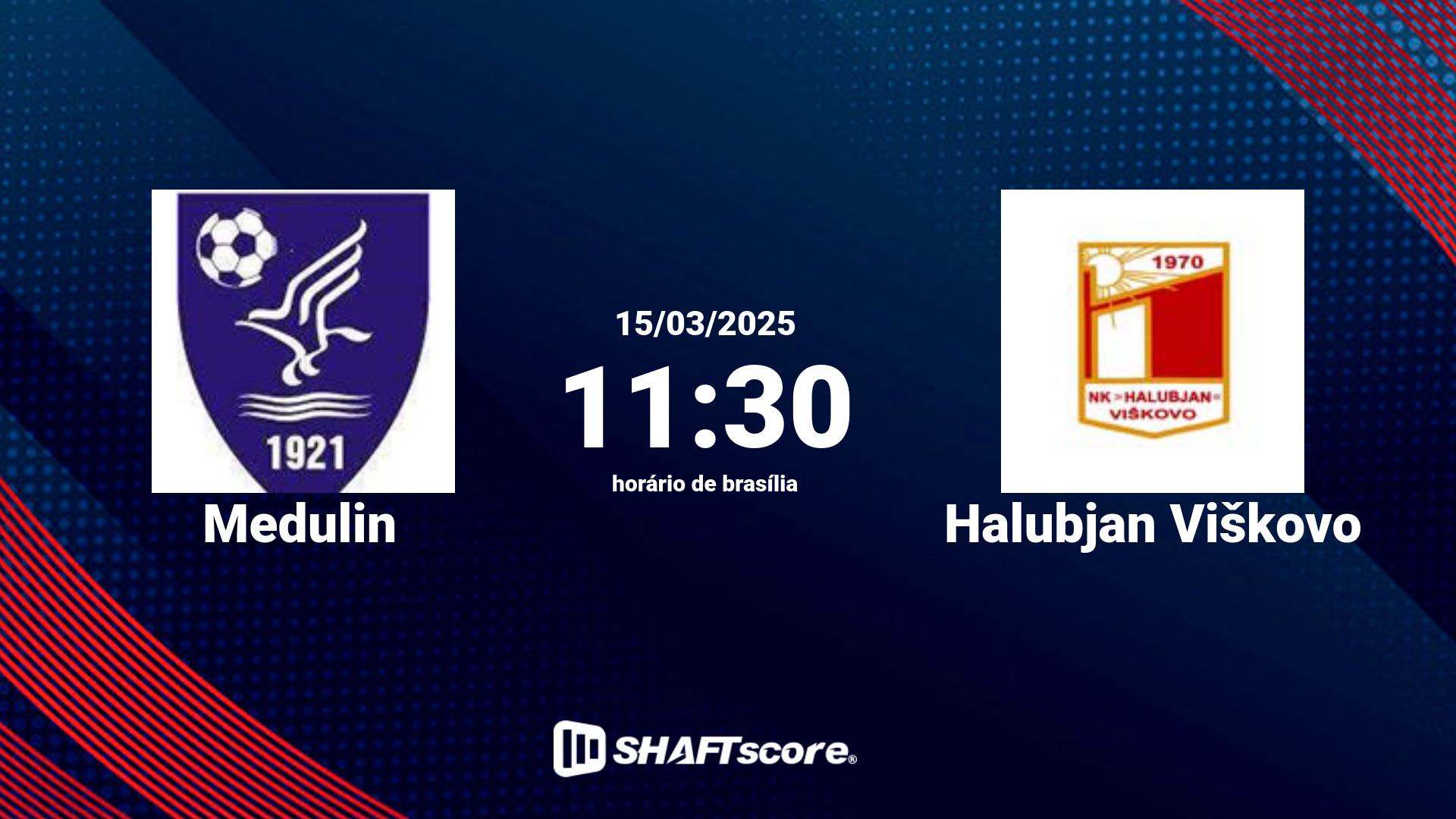 Estatísticas do jogo Medulin vs Halubjan Viškovo 15.03 11:30