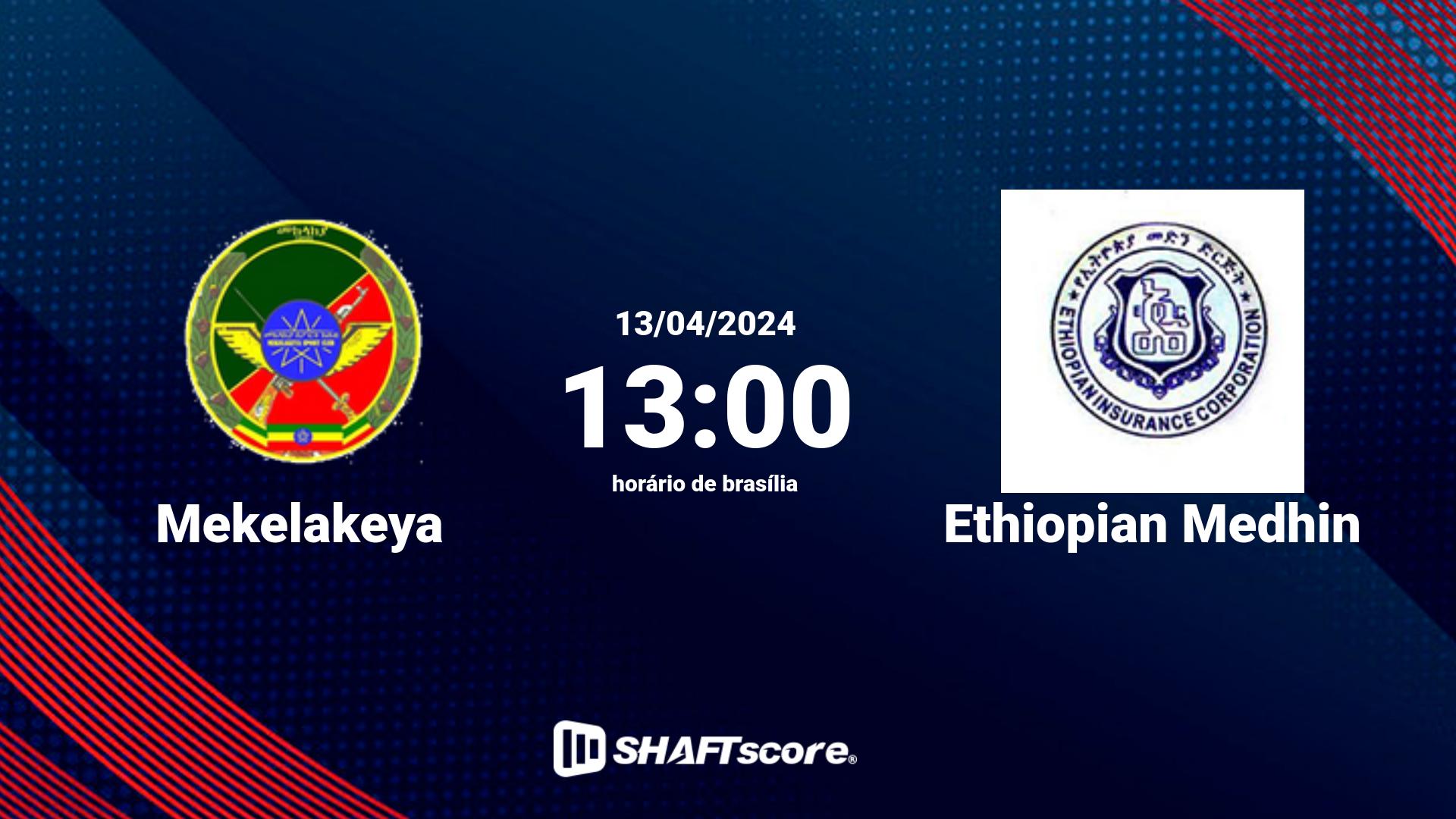 Estatísticas do jogo Mekelakeya vs Ethiopian Medhin 13.04 13:00