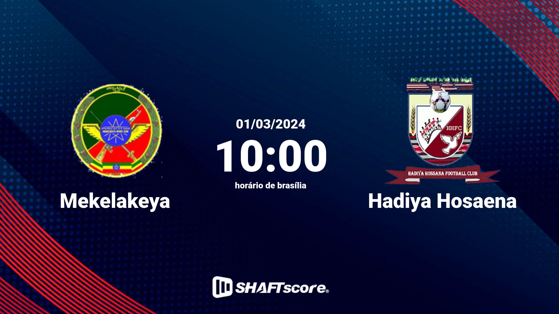 Estatísticas do jogo Mekelakeya vs Hadiya Hosaena 01.03 10:00