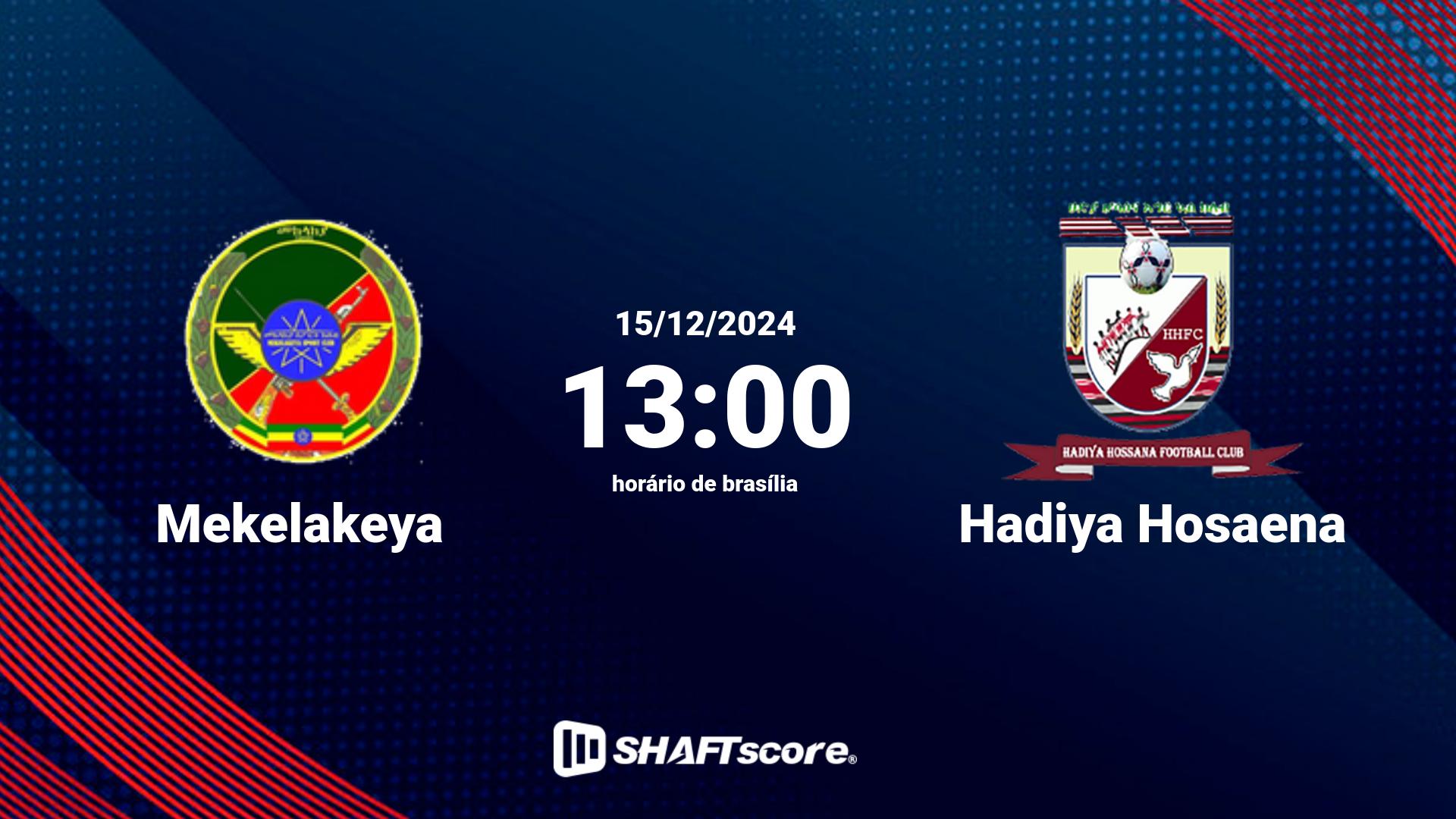 Estatísticas do jogo Mekelakeya vs Hadiya Hosaena 15.12 13:00