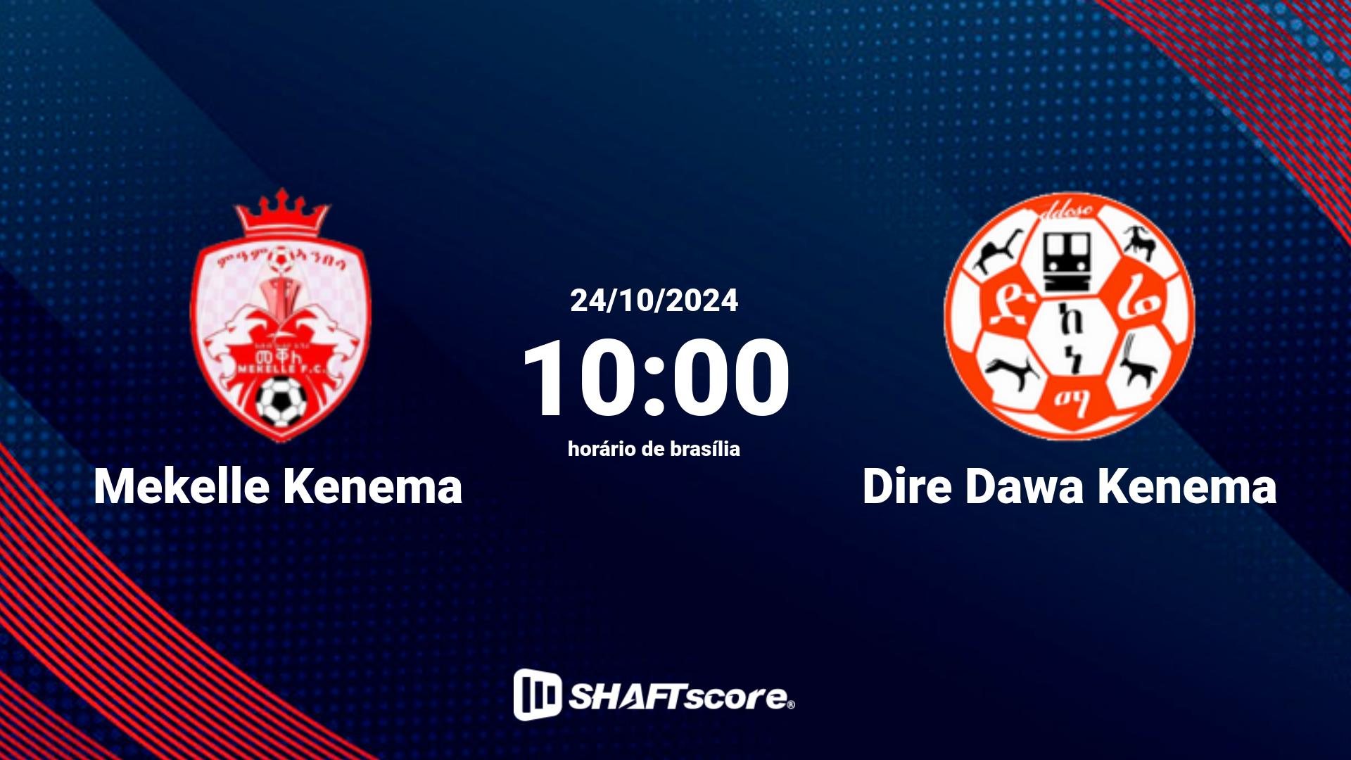 Estatísticas do jogo Mekelle Kenema vs Dire Dawa Kenema 24.10 10:00