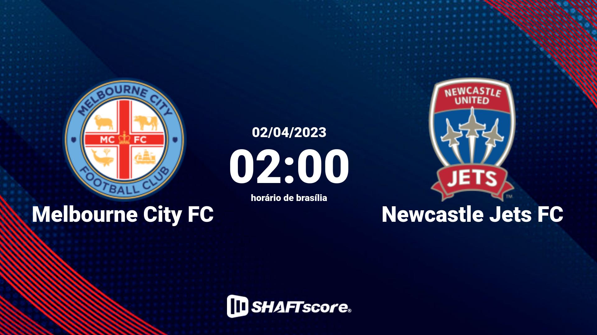 Estatísticas do jogo Melbourne City FC vs Newcastle Jets FC 02.04 02:00