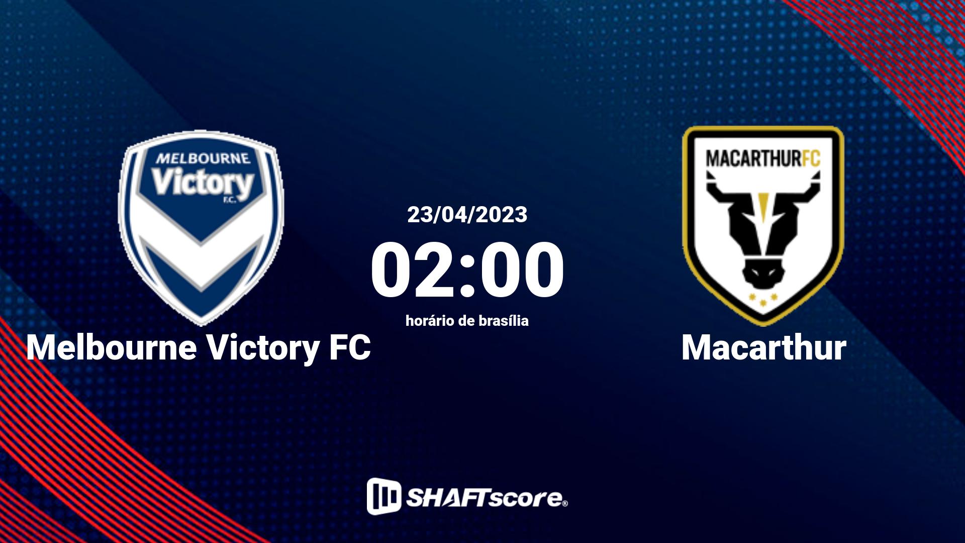 Estatísticas do jogo Melbourne Victory FC vs Macarthur 23.04 02:00