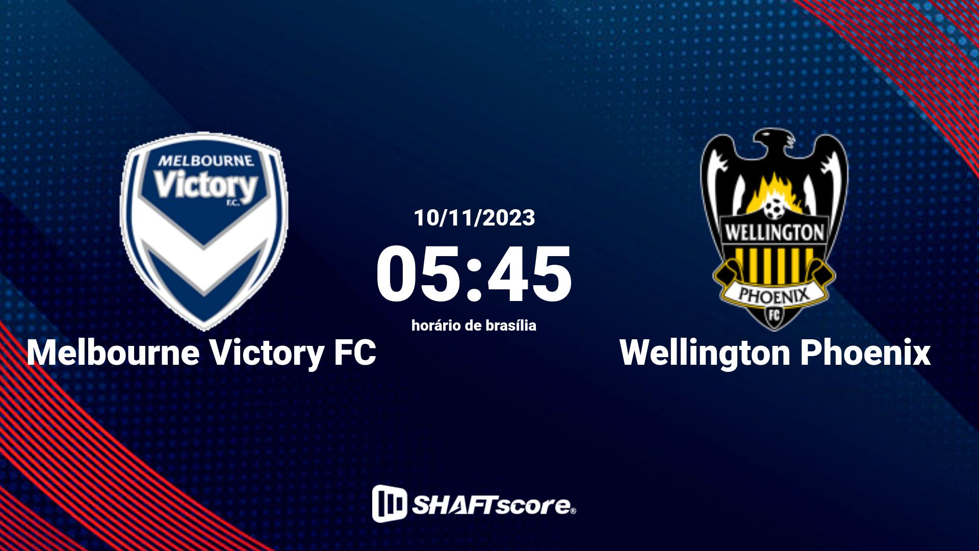 Estatísticas do jogo Melbourne Victory FC vs Wellington Phoenix 10.11 05:45