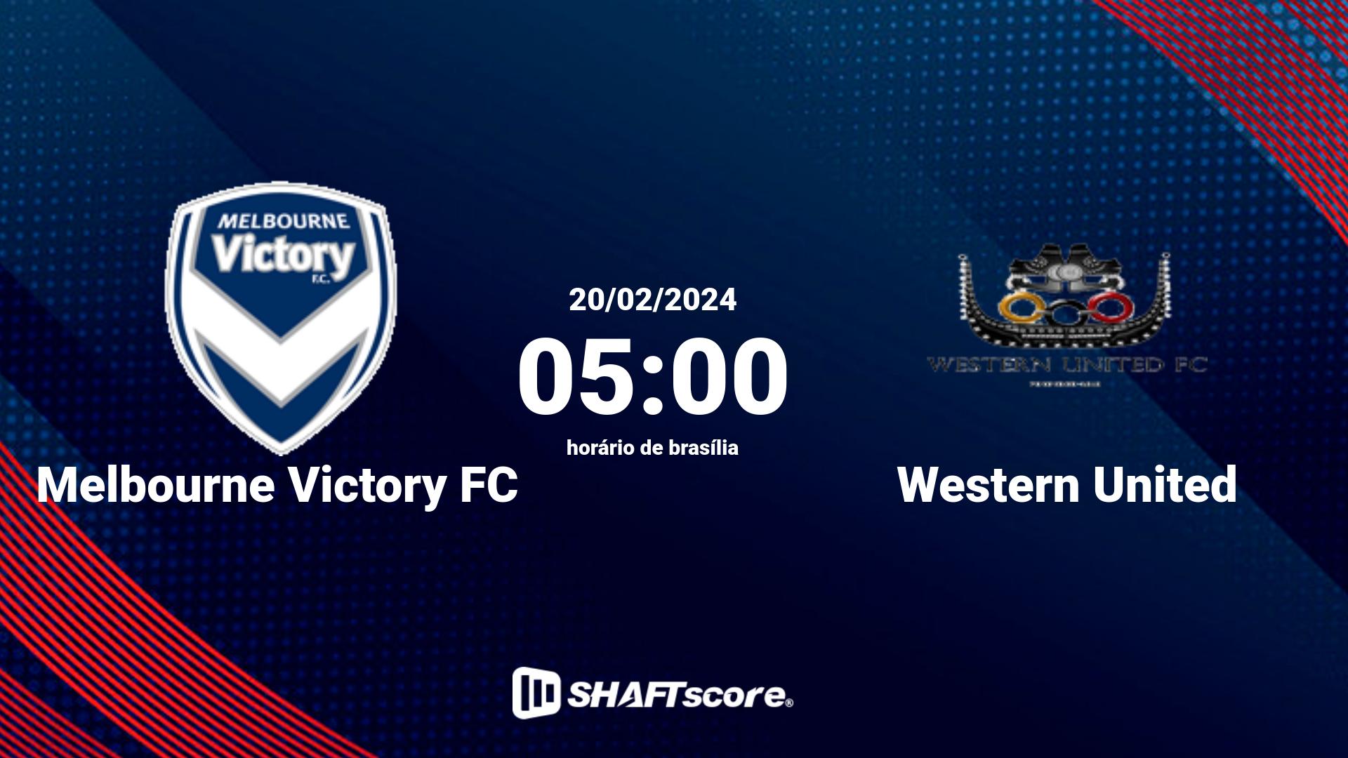 Estatísticas do jogo Melbourne Victory FC vs Western United 20.02 05:00