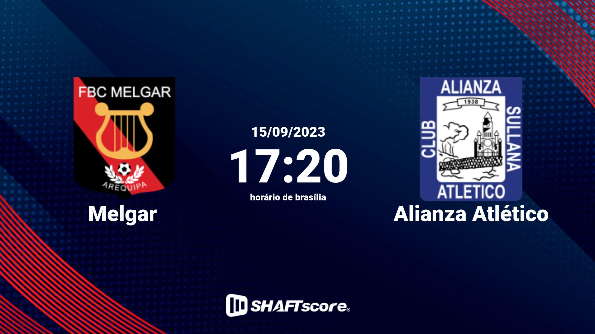 Estatísticas do jogo Melgar vs Alianza Atlético 15.09 17:20