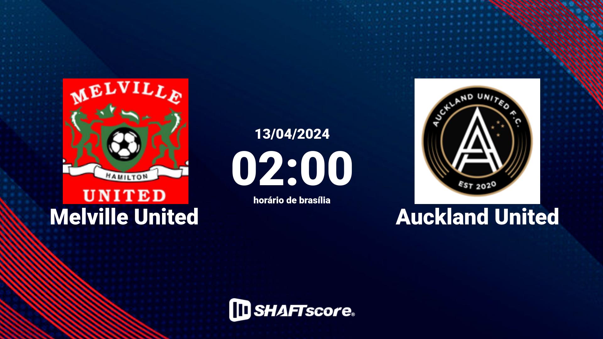 Estatísticas do jogo Melville United vs Auckland United 13.04 02:00