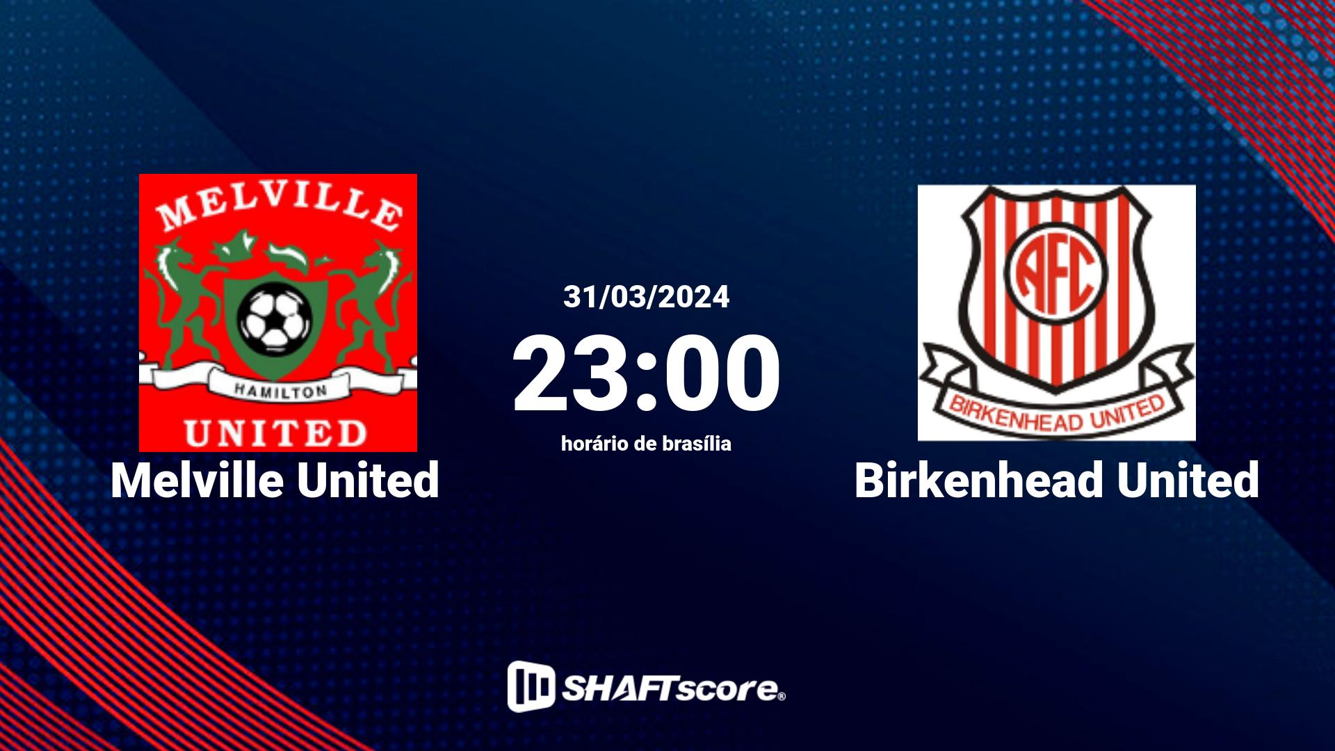 Estatísticas do jogo Melville United vs Birkenhead United 31.03 23:00