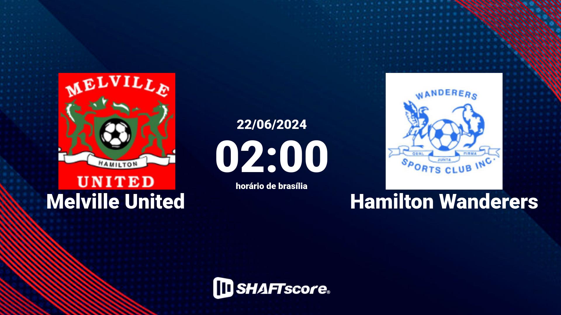 Estatísticas do jogo Melville United vs Hamilton Wanderers 22.06 02:00