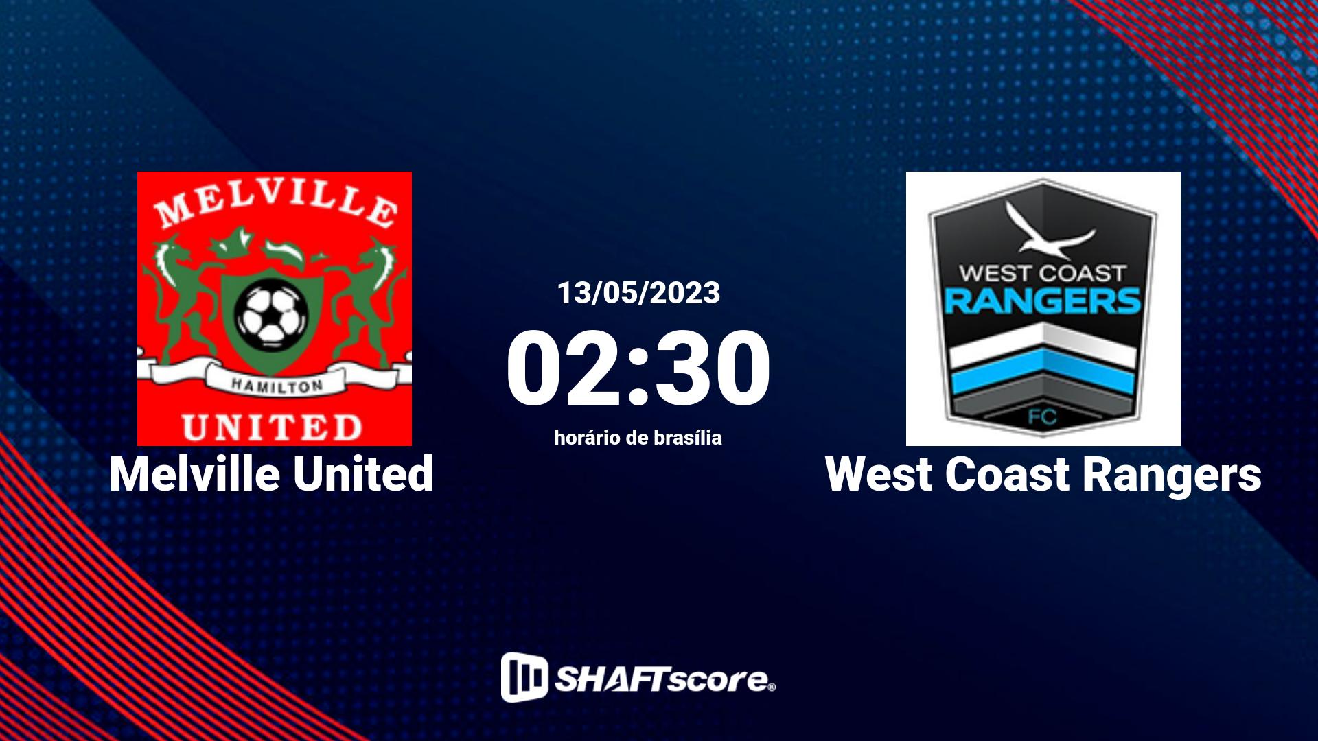 Estatísticas do jogo Melville United vs West Coast Rangers 13.05 02:30