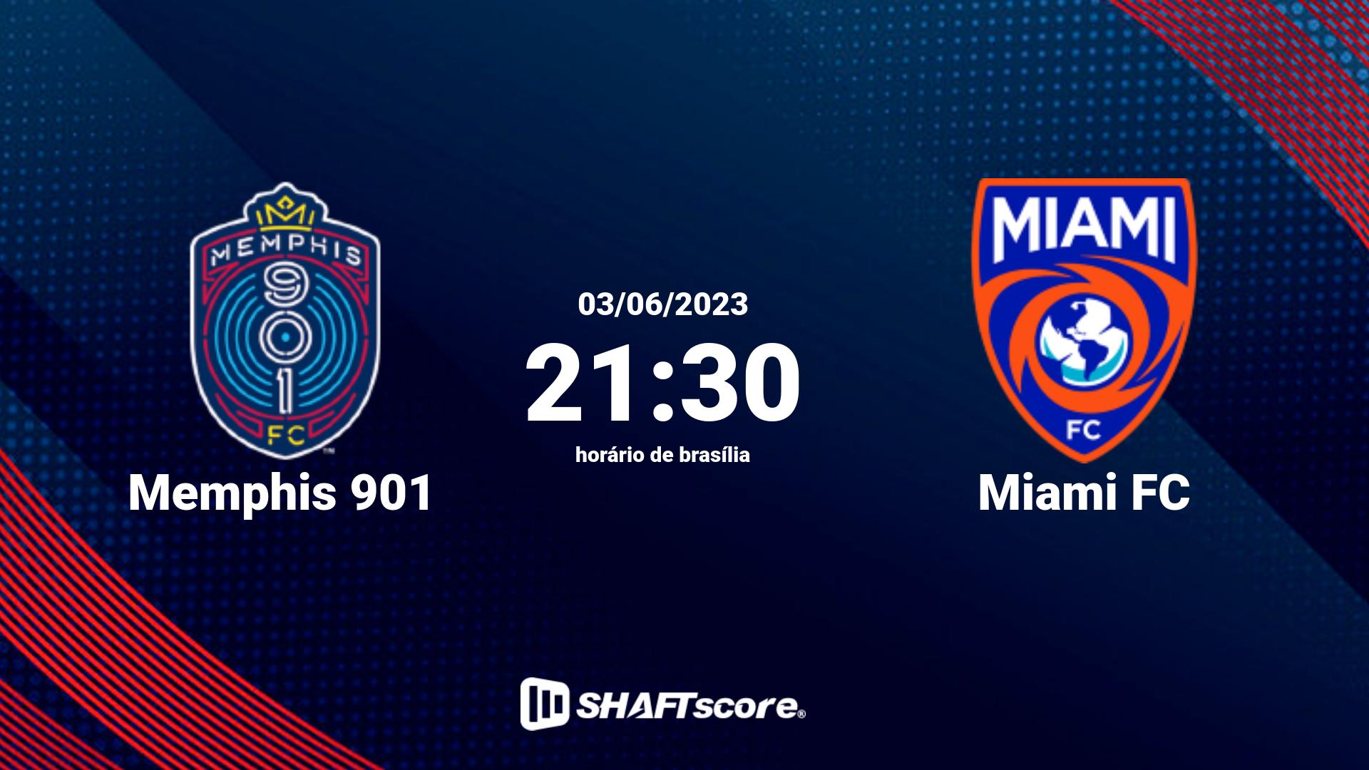 Estatísticas do jogo Memphis 901 vs Miami FC 03.06 21:30