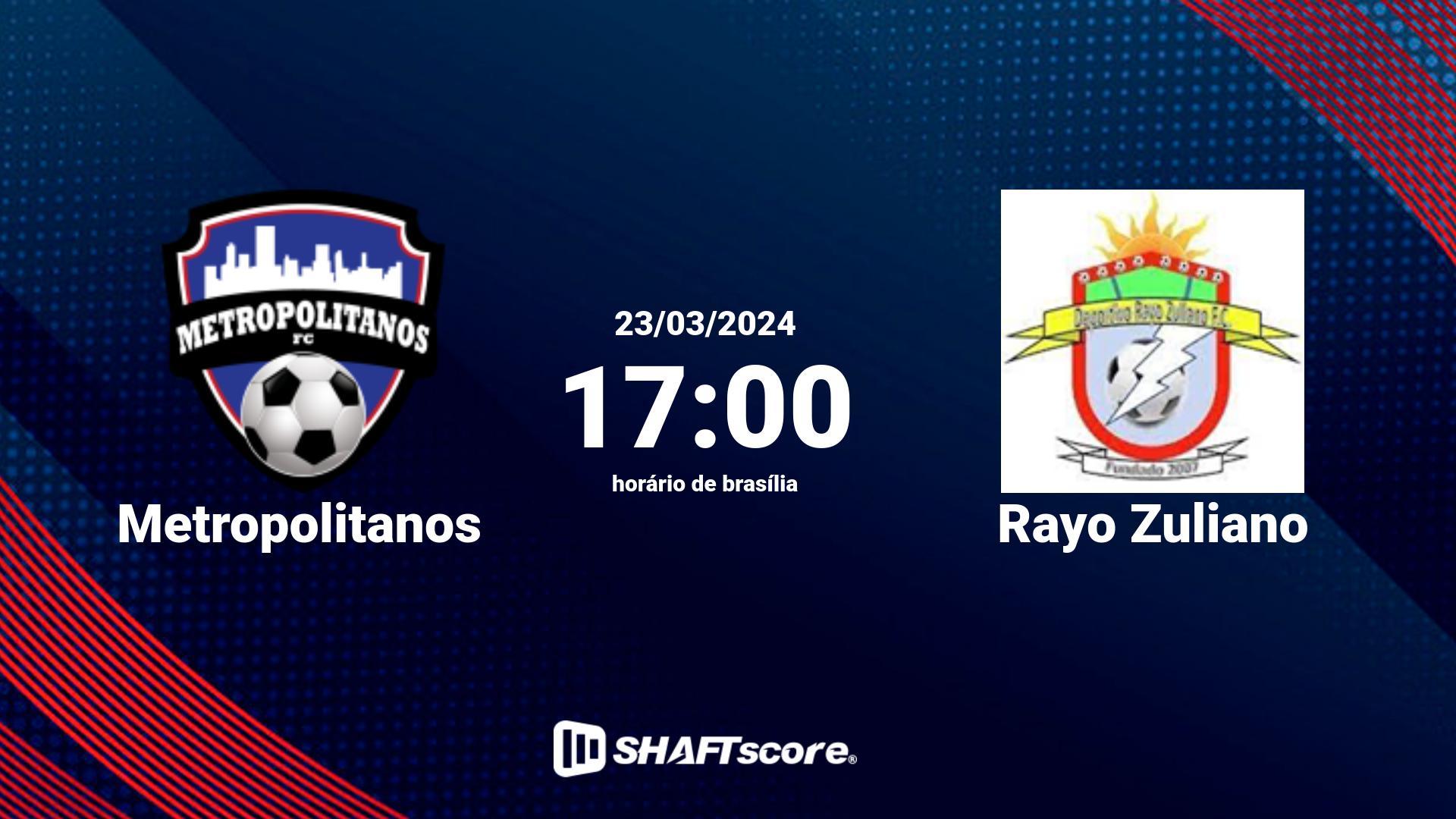 Estatísticas do jogo Metropolitanos vs Rayo Zuliano 23.03 17:00