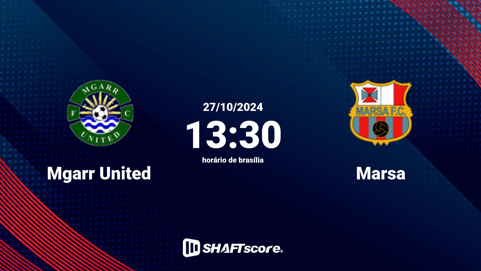 Estatísticas do jogo Mgarr United vs Marsa 27.10 13:30