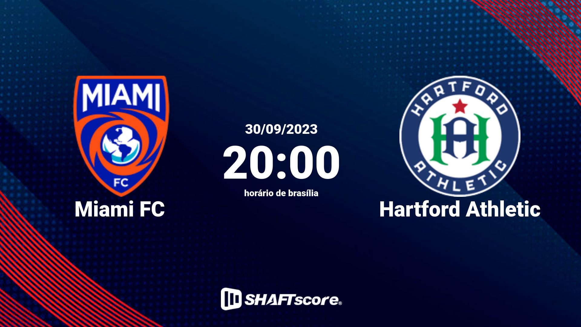 Estatísticas do jogo Miami FC vs Hartford Athletic 30.09 20:00