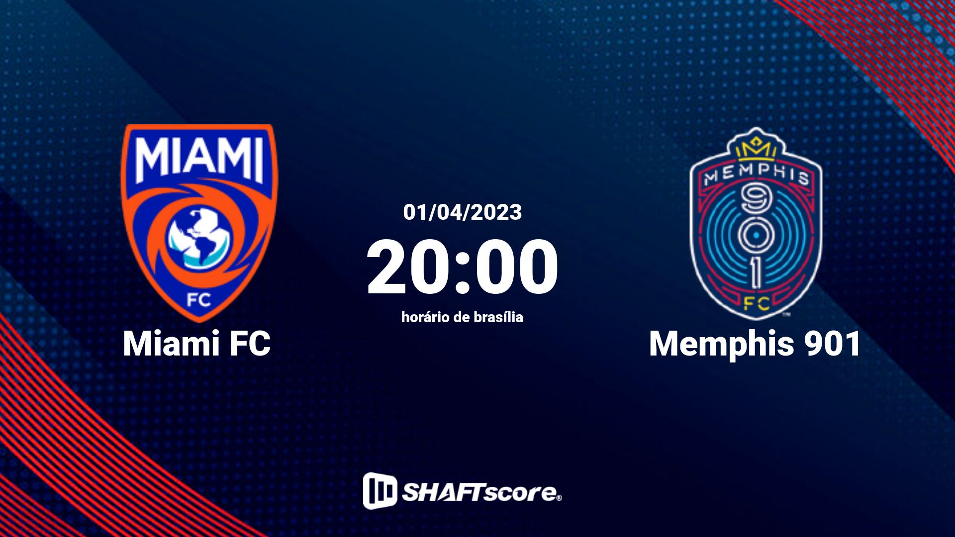 Estatísticas do jogo Miami FC vs Memphis 901 01.04 20:00