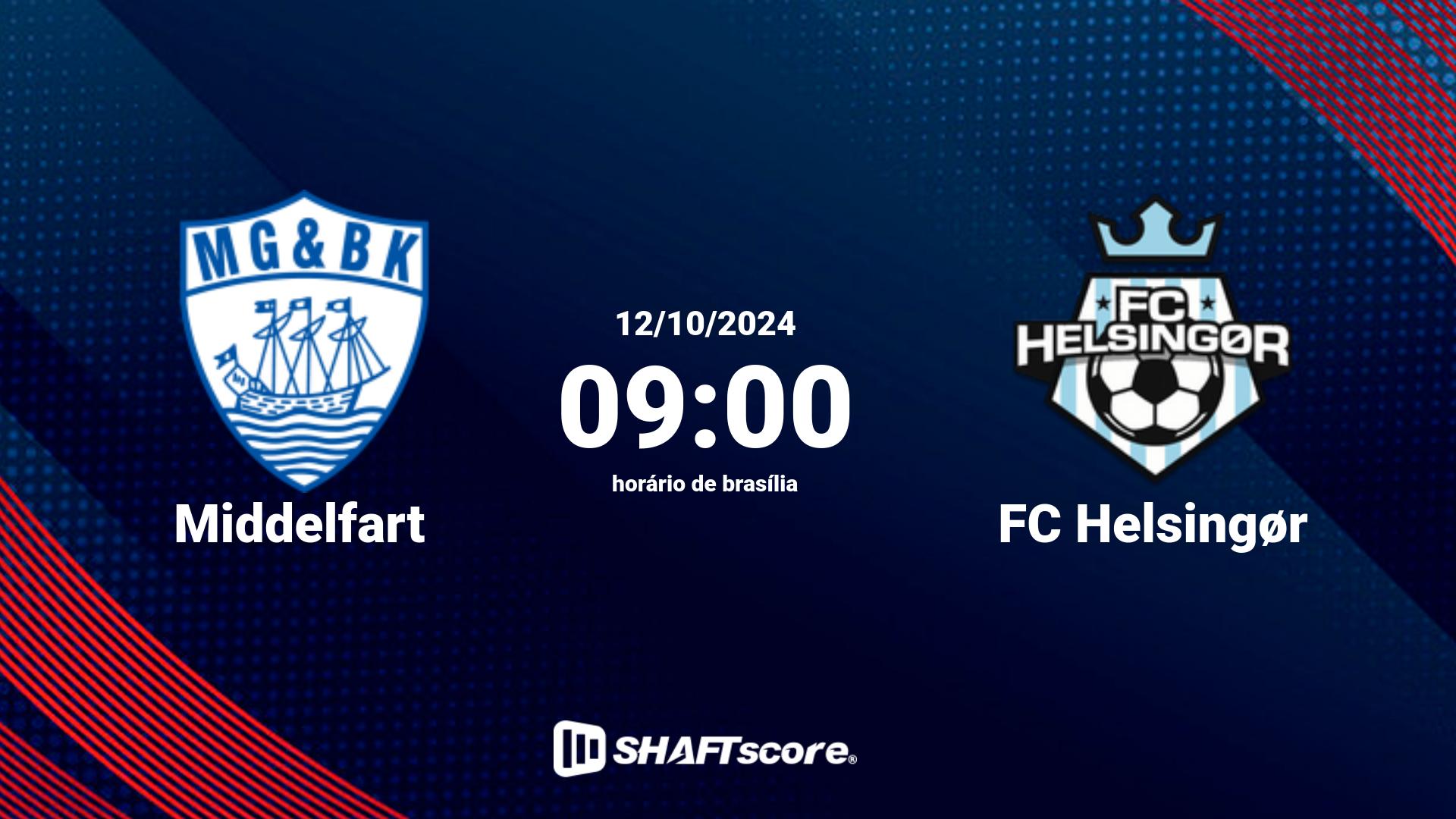 Estatísticas do jogo Middelfart vs FC Helsingør 12.10 09:00