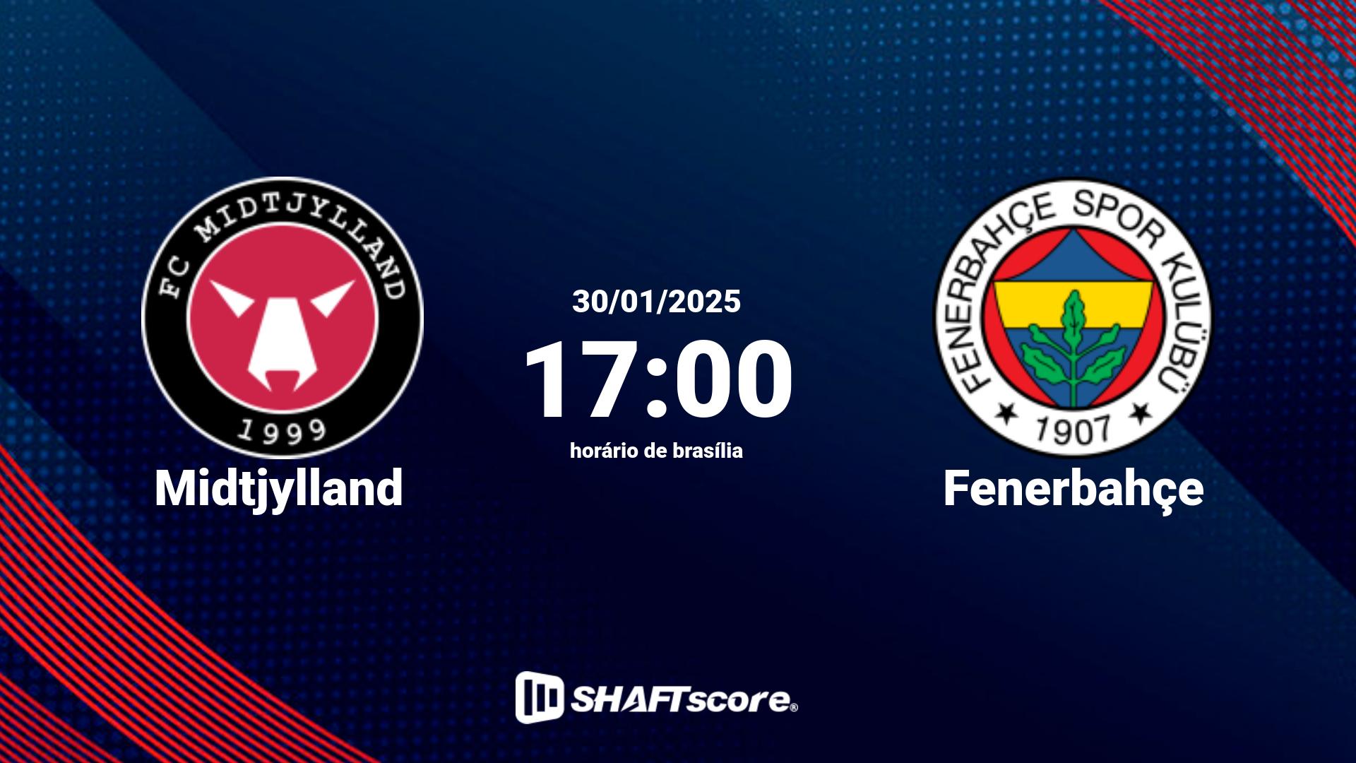 Estatísticas do jogo Midtjylland vs Fenerbahçe 30.01 17:00