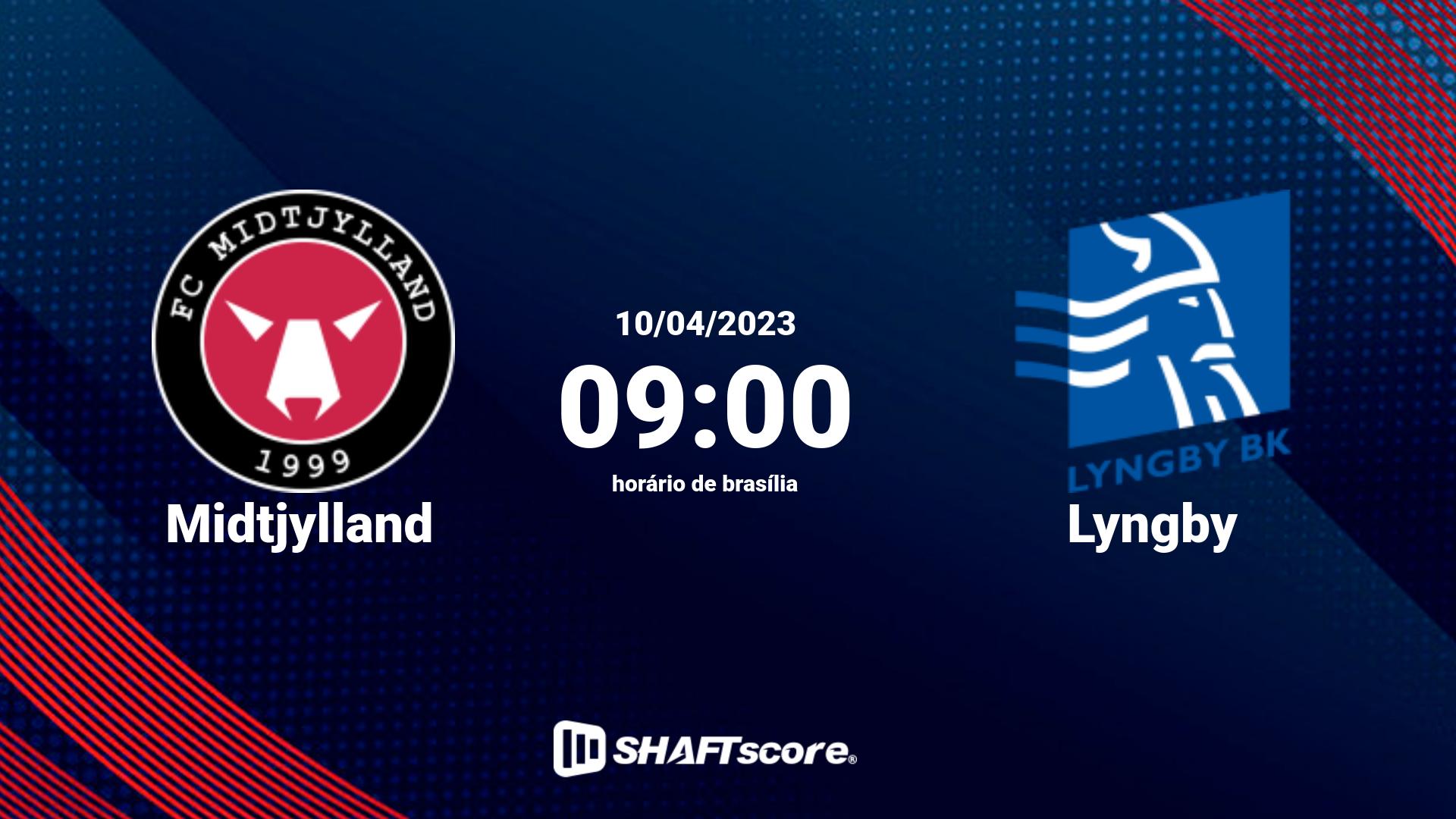 Estatísticas do jogo Midtjylland vs Lyngby 10.04 09:00