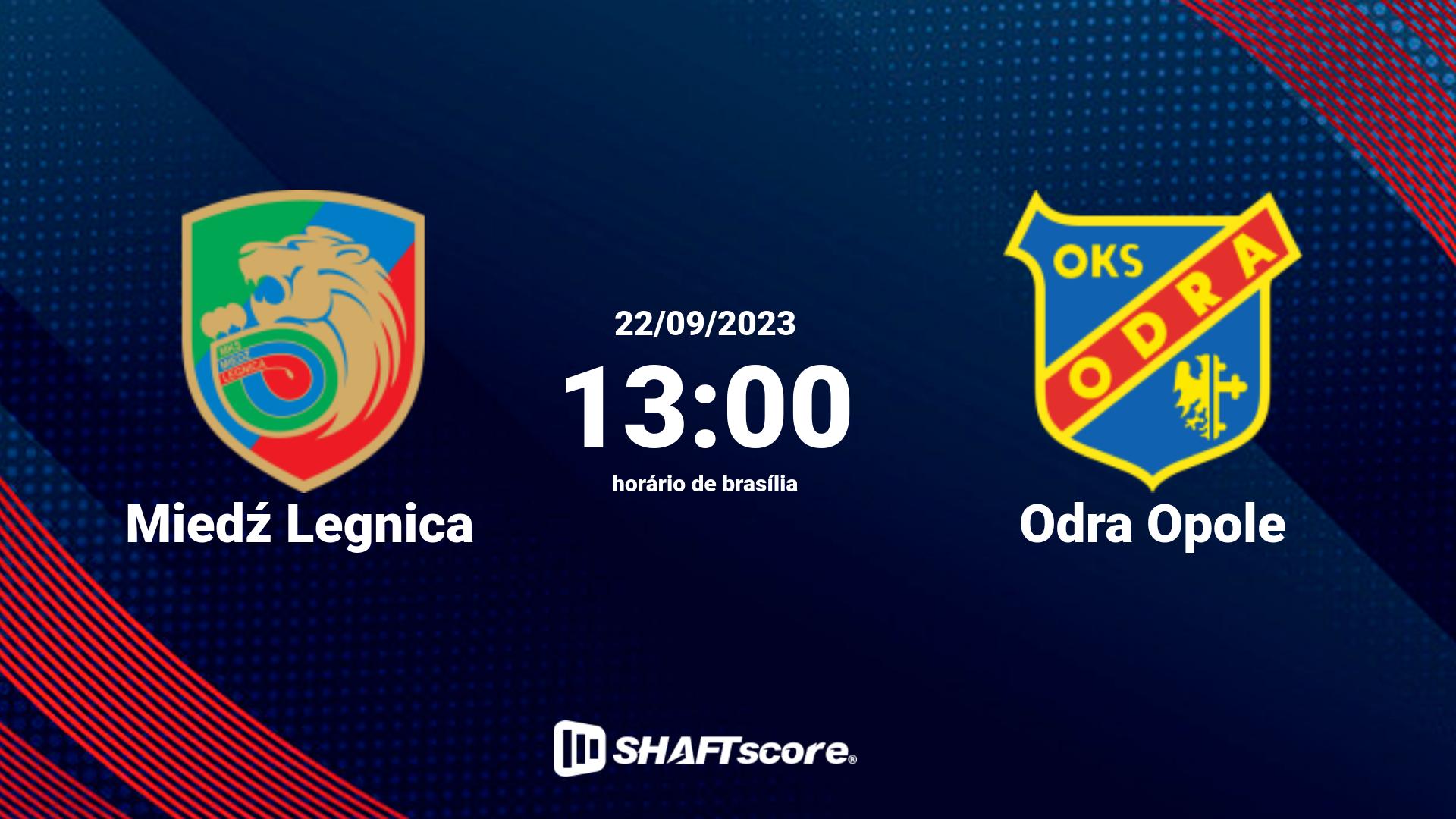 Estatísticas do jogo Miedź Legnica vs Odra Opole 22.09 13:00