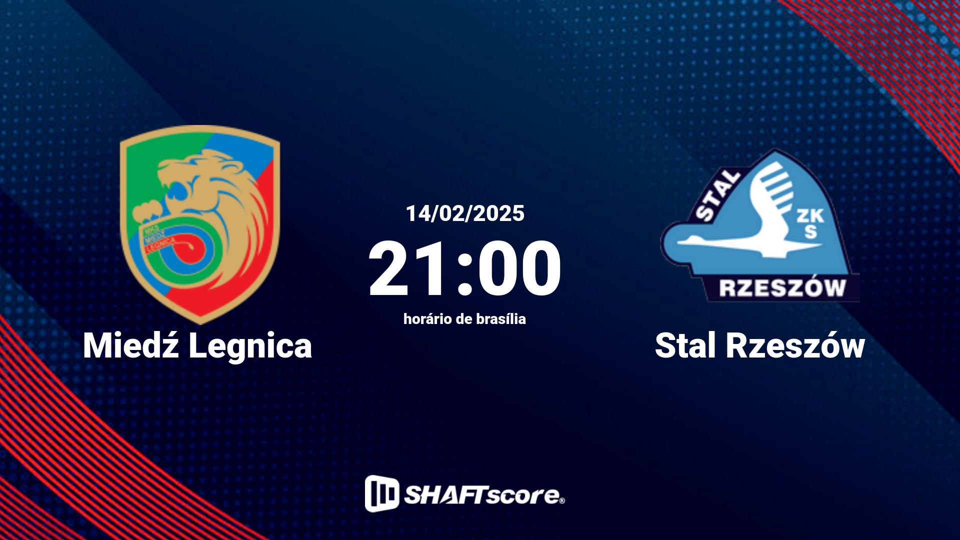 Estatísticas do jogo Miedź Legnica vs Stal Rzeszów 14.02 21:00