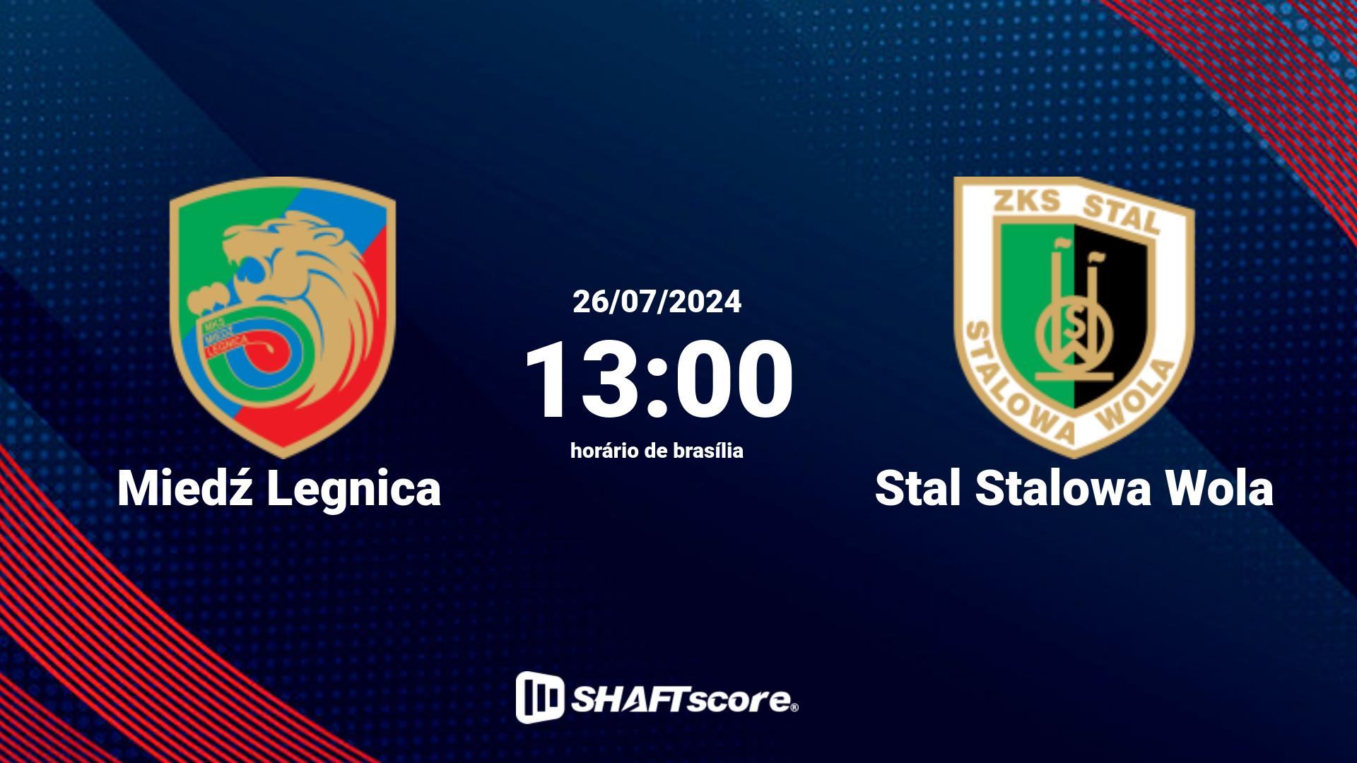 Estatísticas do jogo Miedź Legnica vs Stal Stalowa Wola 26.07 13:00