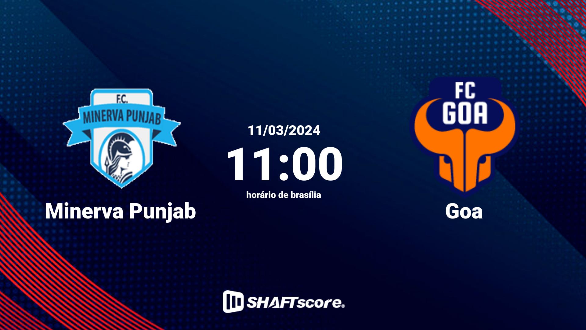 Estatísticas do jogo Minerva Punjab vs Goa 11.03 11:00