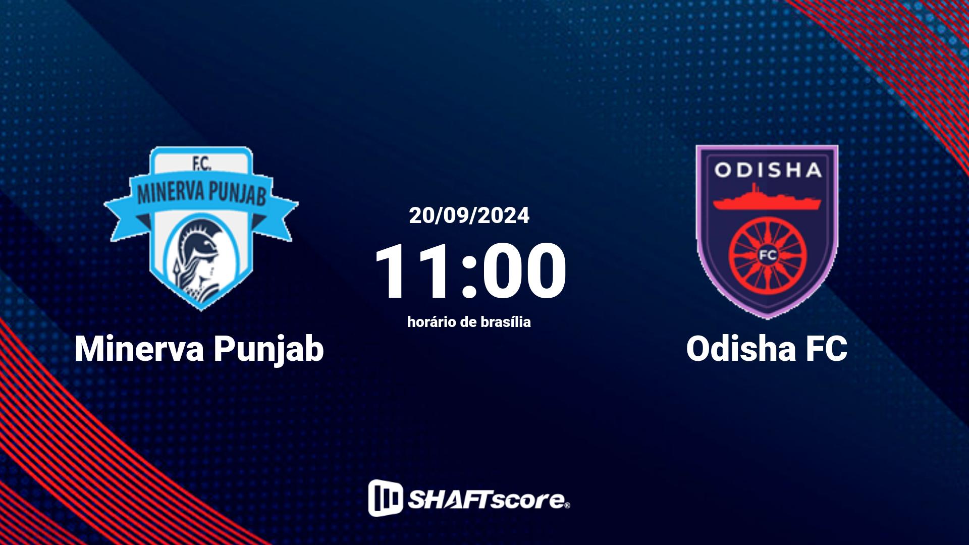 Estatísticas do jogo Minerva Punjab vs Odisha FC 20.09 11:00