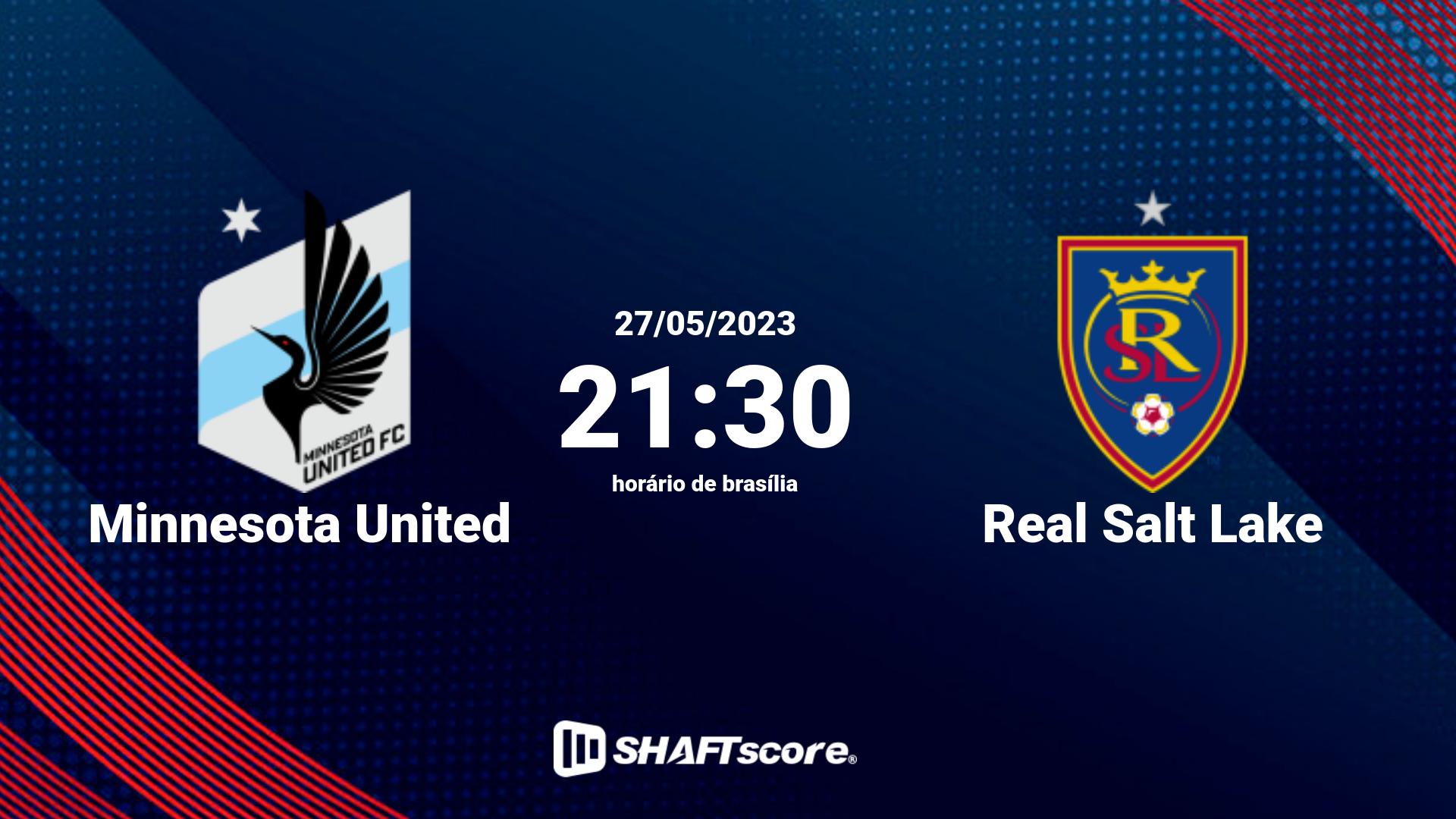 Estatísticas do jogo Minnesota United vs Real Salt Lake 27.05 21:30