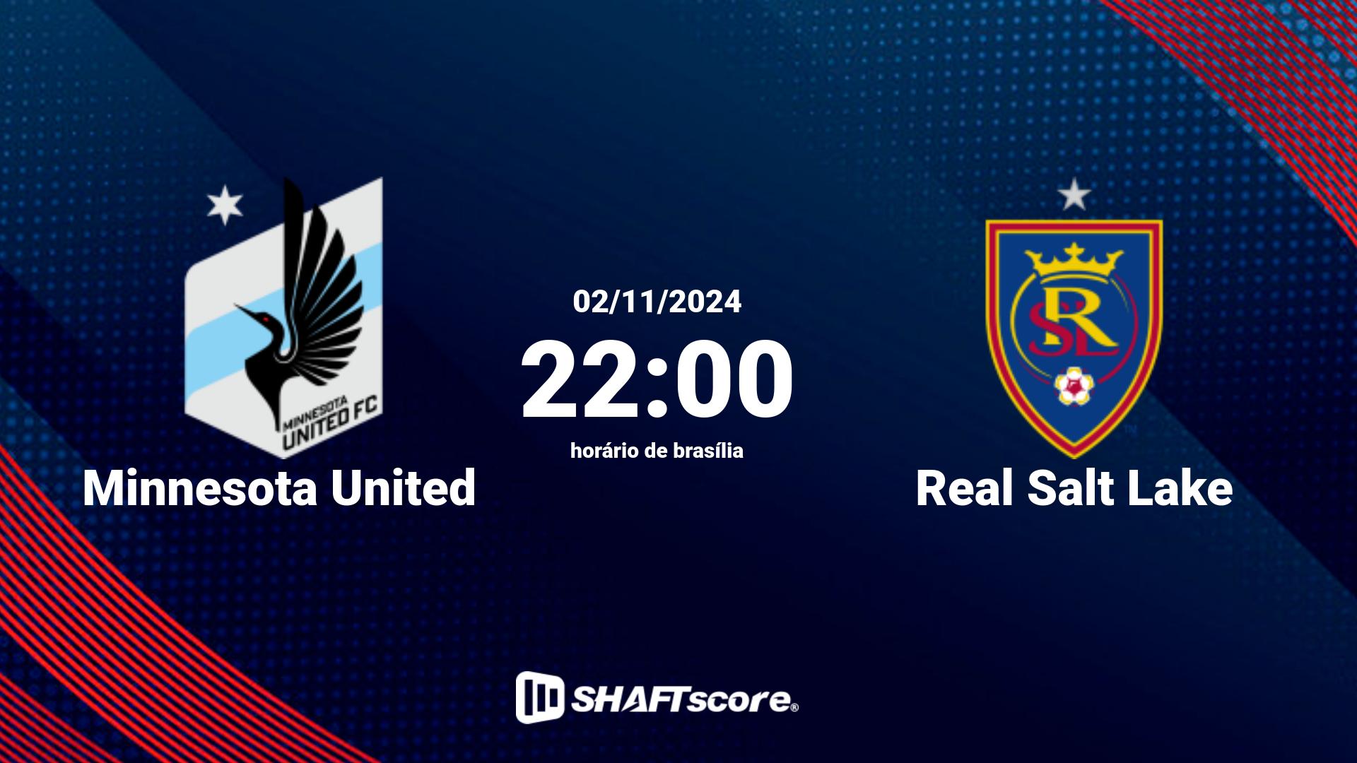 Estatísticas do jogo Minnesota United vs Real Salt Lake 02.11 22:00