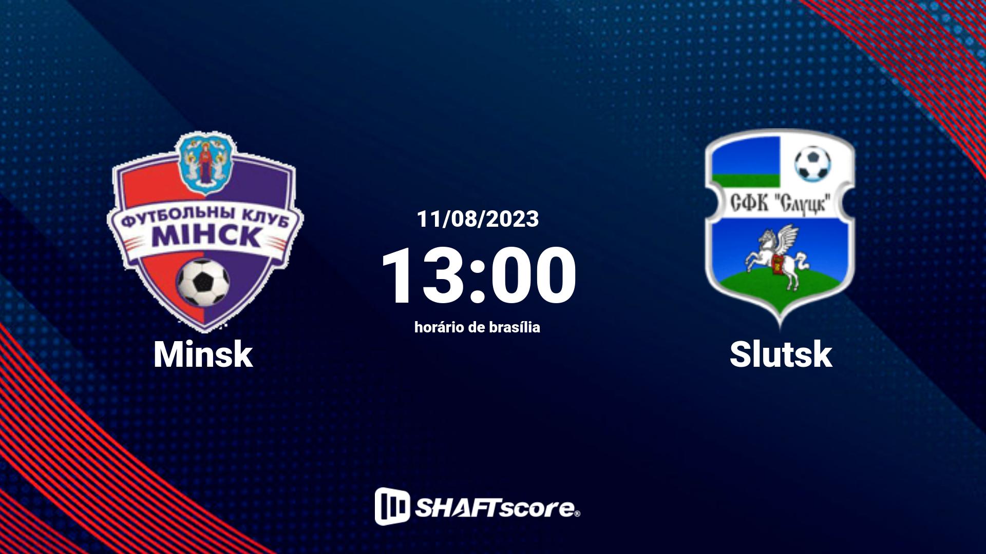 Estatísticas do jogo Minsk vs Slutsk 11.08 13:00