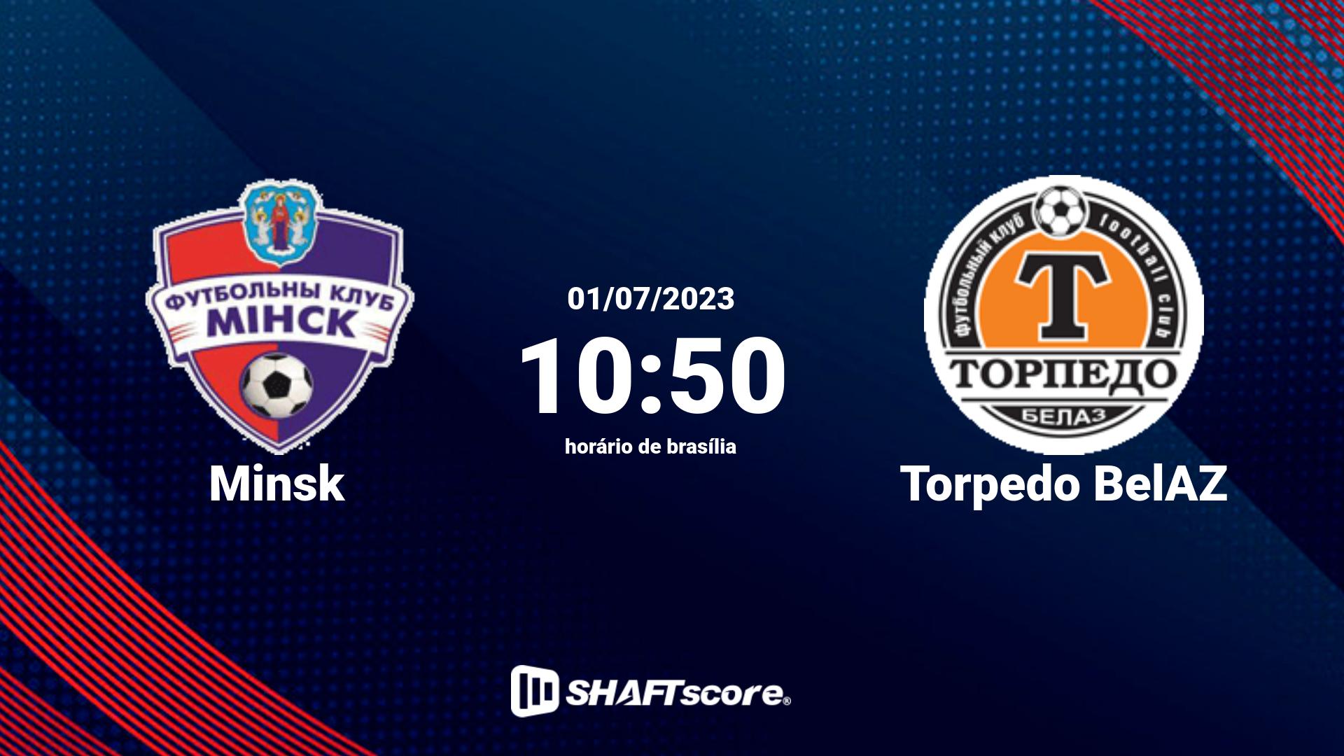 Estatísticas do jogo Minsk vs Torpedo BelAZ 01.07 10:50