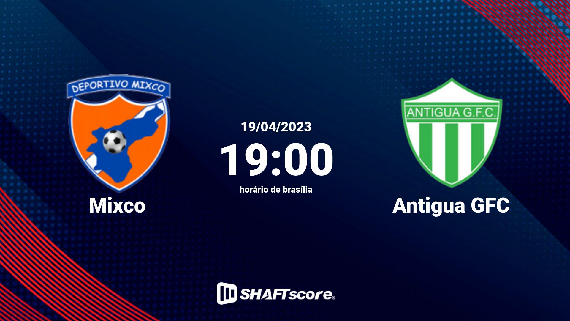 Estatísticas do jogo Mixco vs Antigua GFC 19.04 19:00